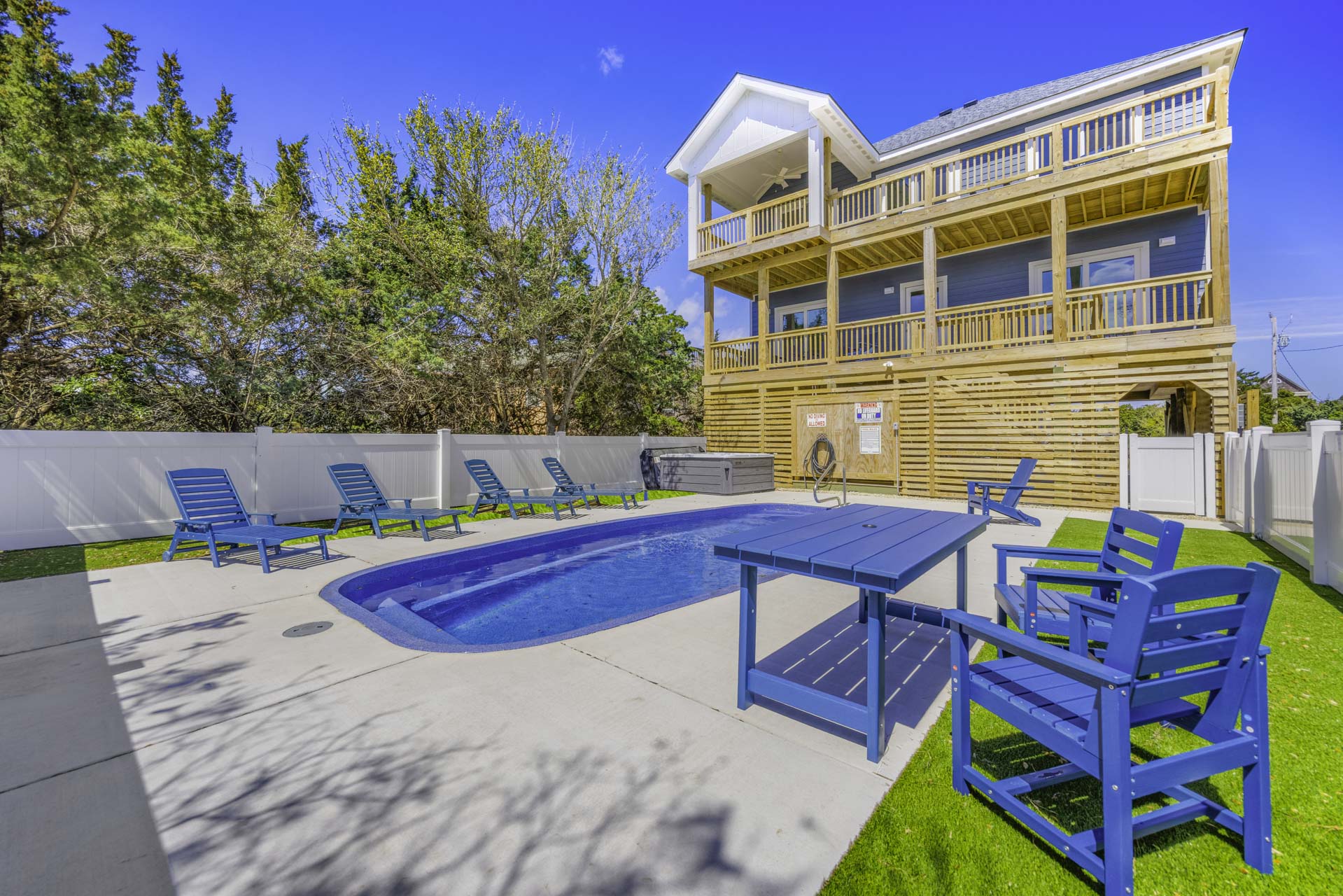 Surf Or Sound Realty 1237 Bella Salvo Pool Area 1