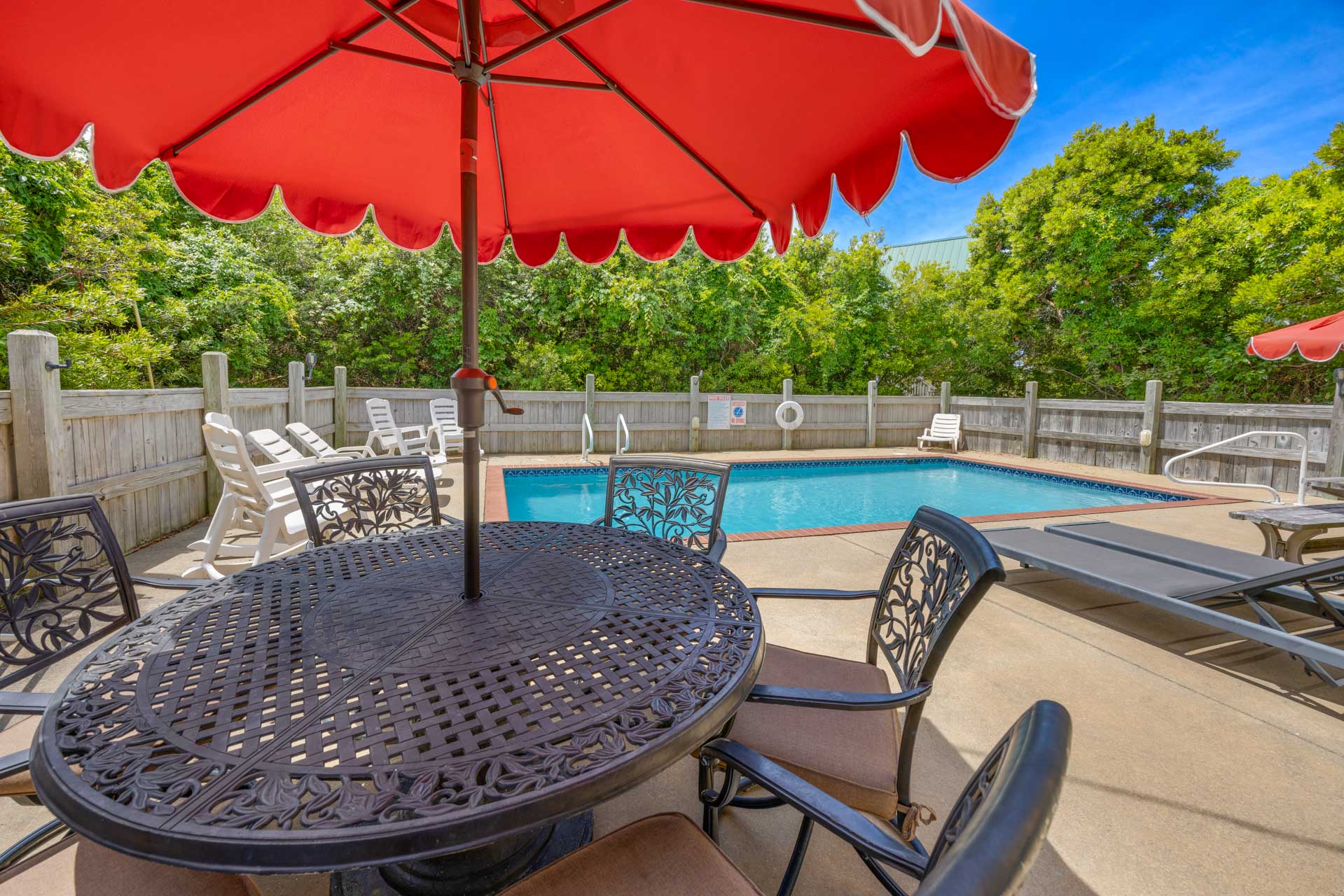 Surf Or Sound Realty 157 So Right Pool Area 1