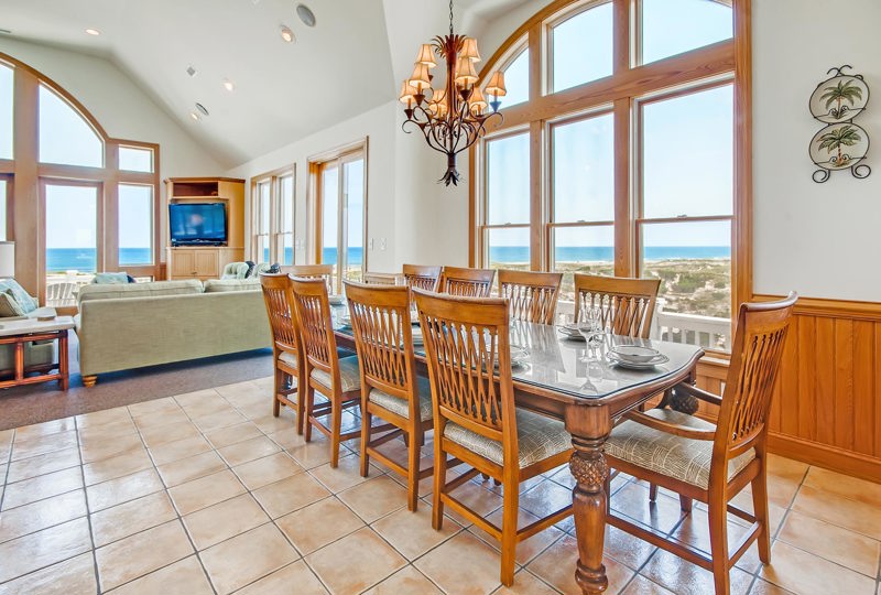 Surf Or Sound Realty Monkeys Beach House 270 Dining Area 2 3352083