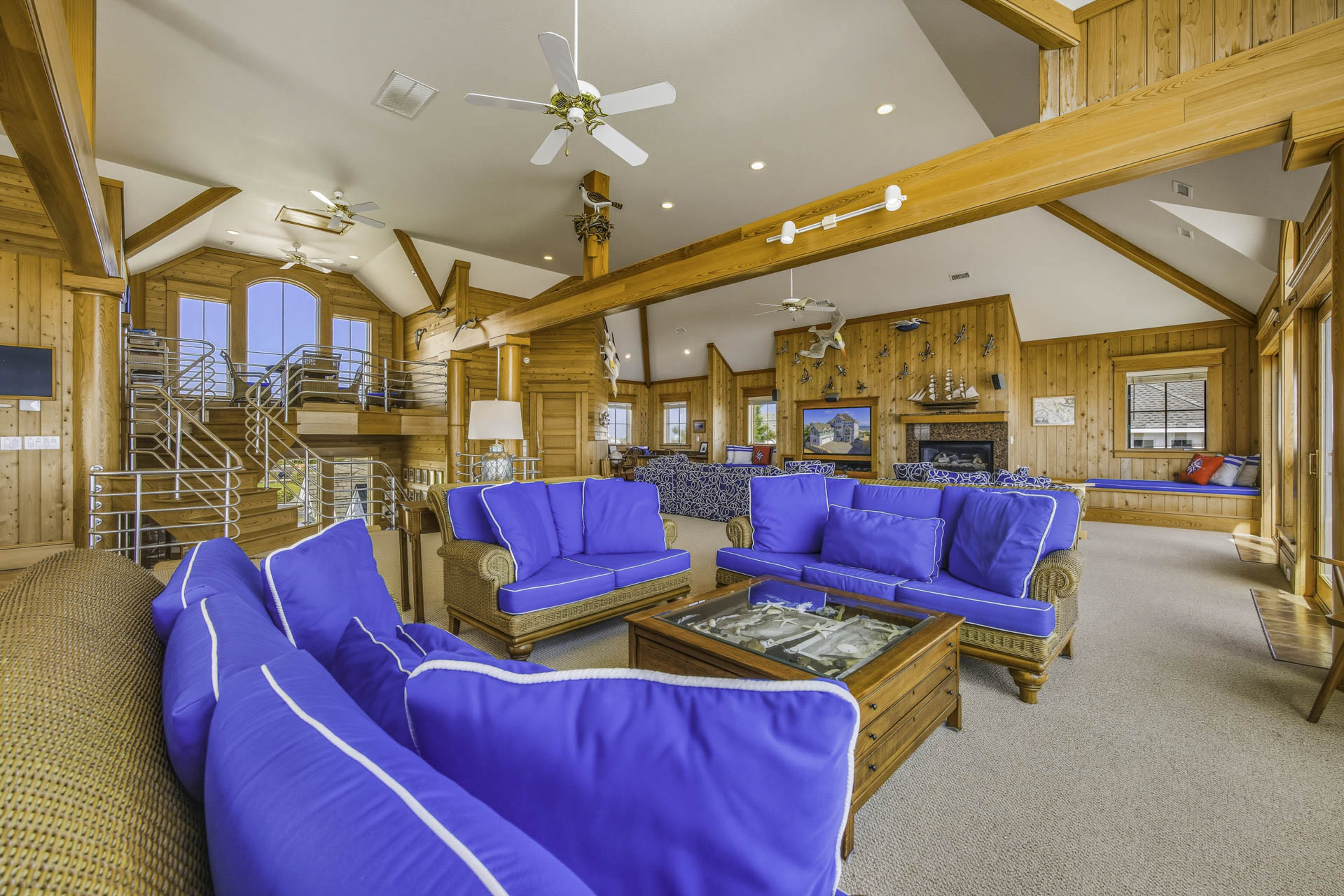 Surf Or Sound Realty 603 Seven Cousins Cottage Great Room 9