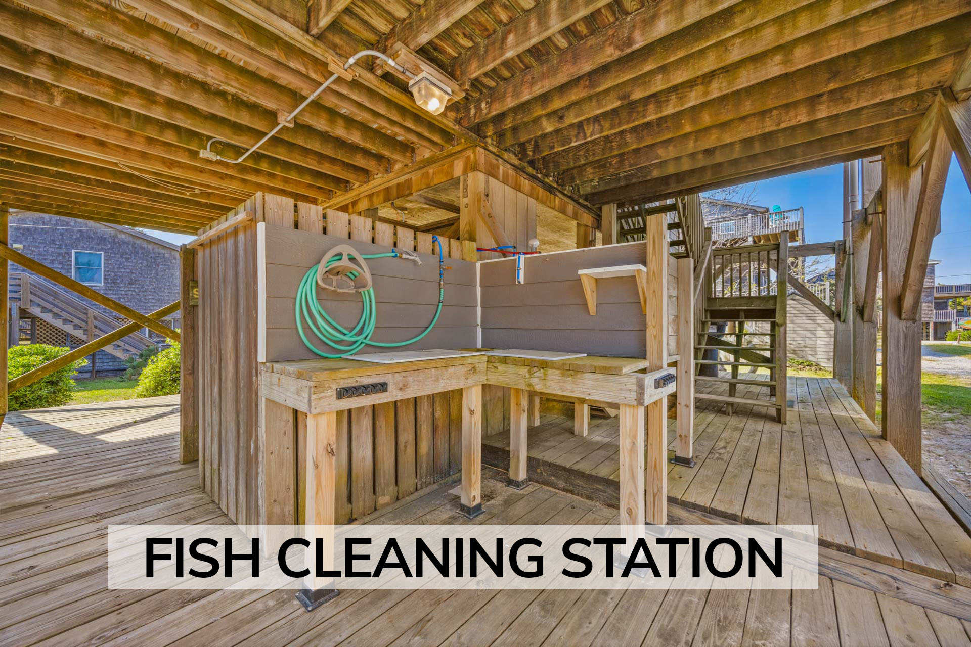 Surf Or Sound Realty 60 Bermuda Breeze Fish Cleaning Station Label