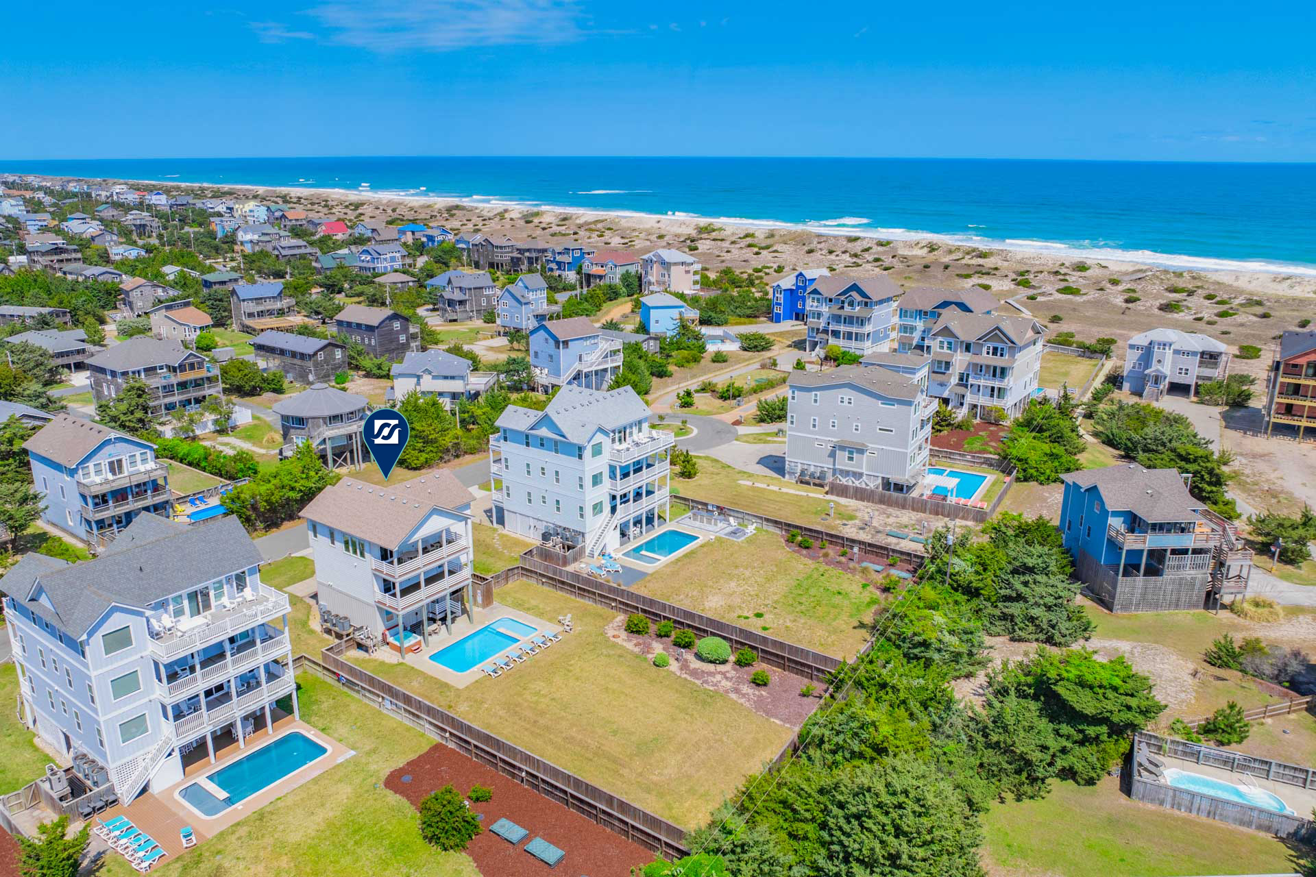 Surf Or Sound Realty 884 Starfish Story Exterior 7 Pin