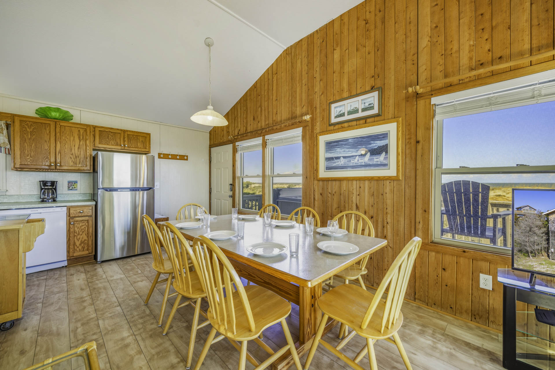 Surf Or Sound Realty 874 Bella Beach Box Dining Area 1