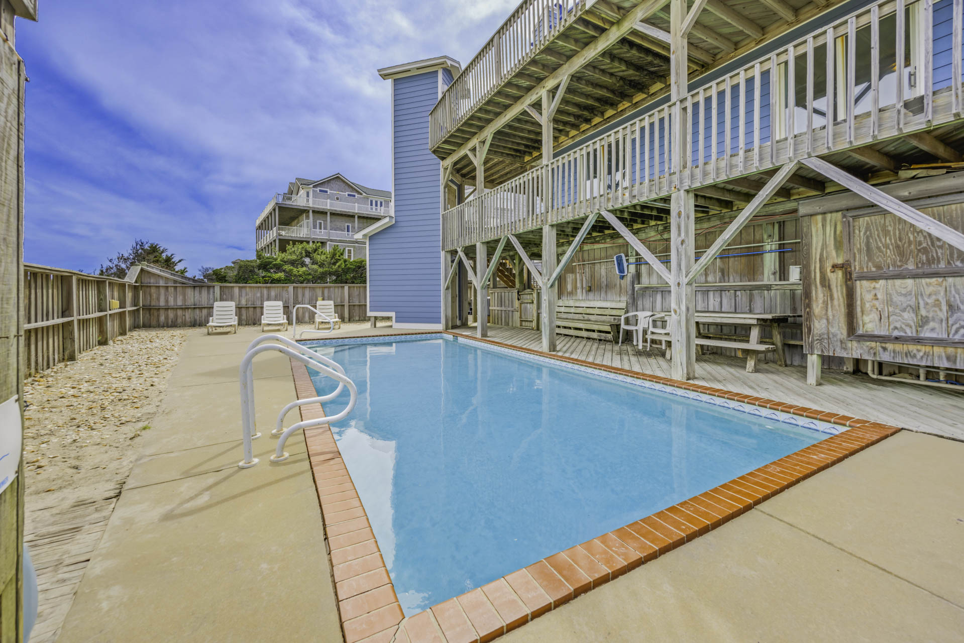 Surf Or Sound Realty 281 Paradise Found Pool Area 2