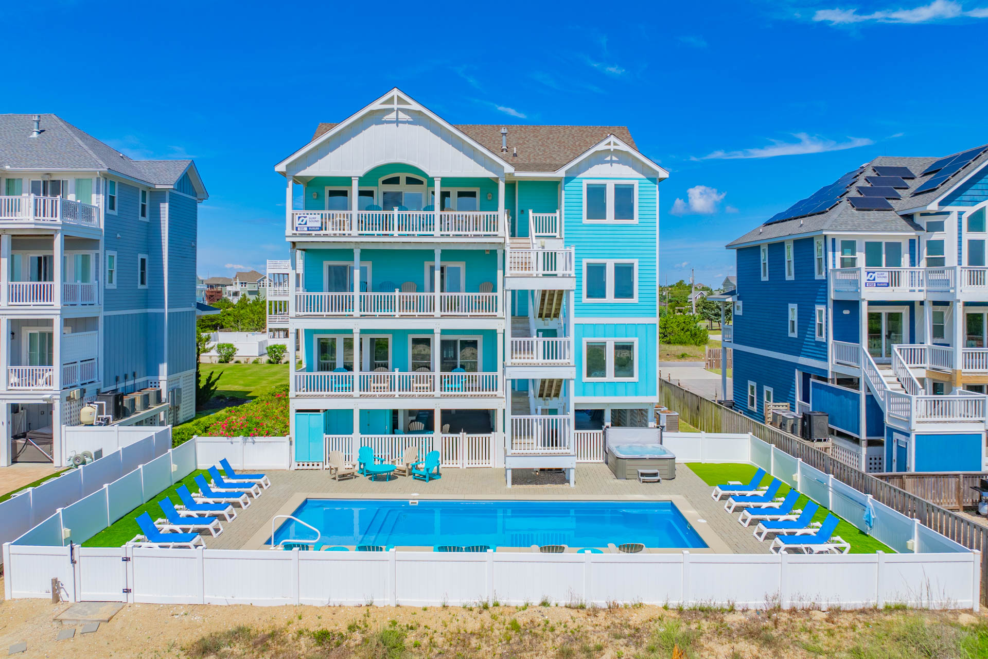 Surf Or Sound Realty 895 Sandy Beach Retreat Back Exterior 2