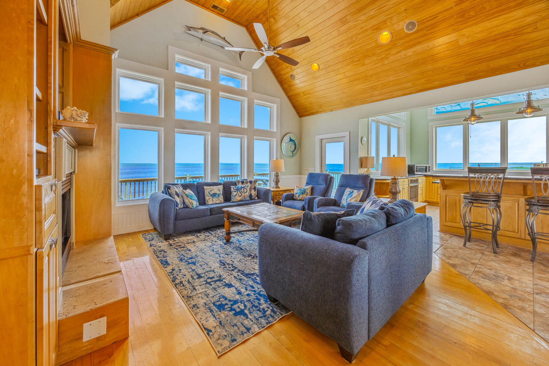 Surf Or Sound Realty 796 Sail On Great Room 1