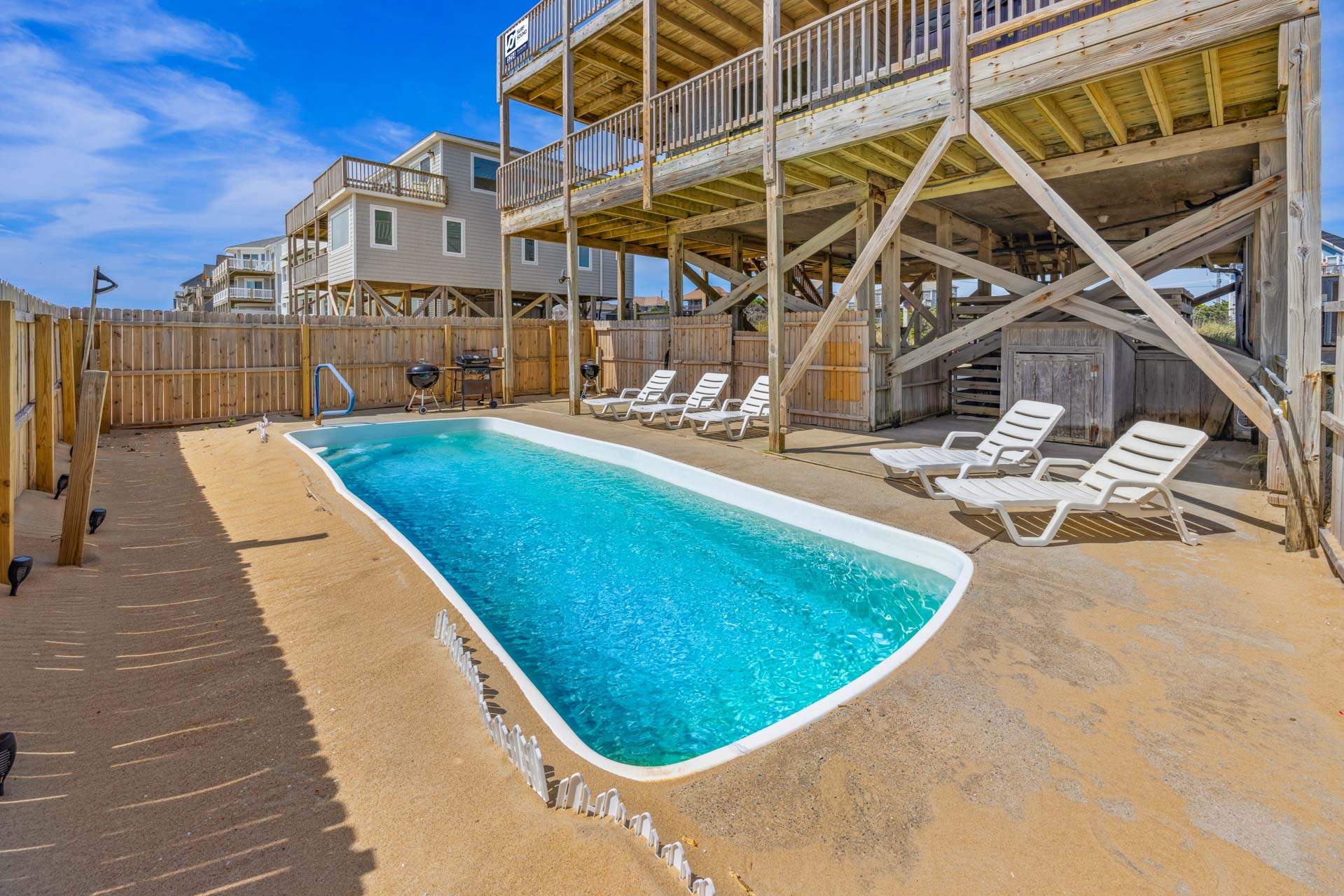 Surf Or Sound Realty 1214 Dream Gables Pool Area 2