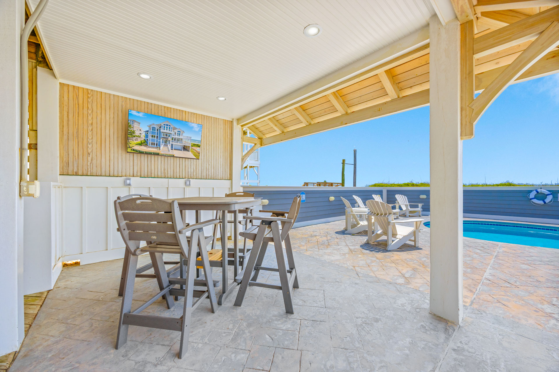 Surf Or Sound Realty 1248 Worth The Wait Pool Area 1