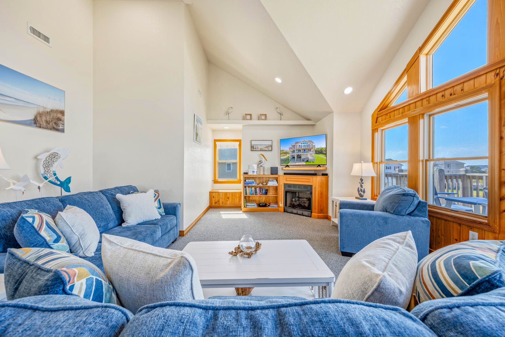 Surf Or Sound Realty 928 Surfs Up Rodanthe Great Room 2