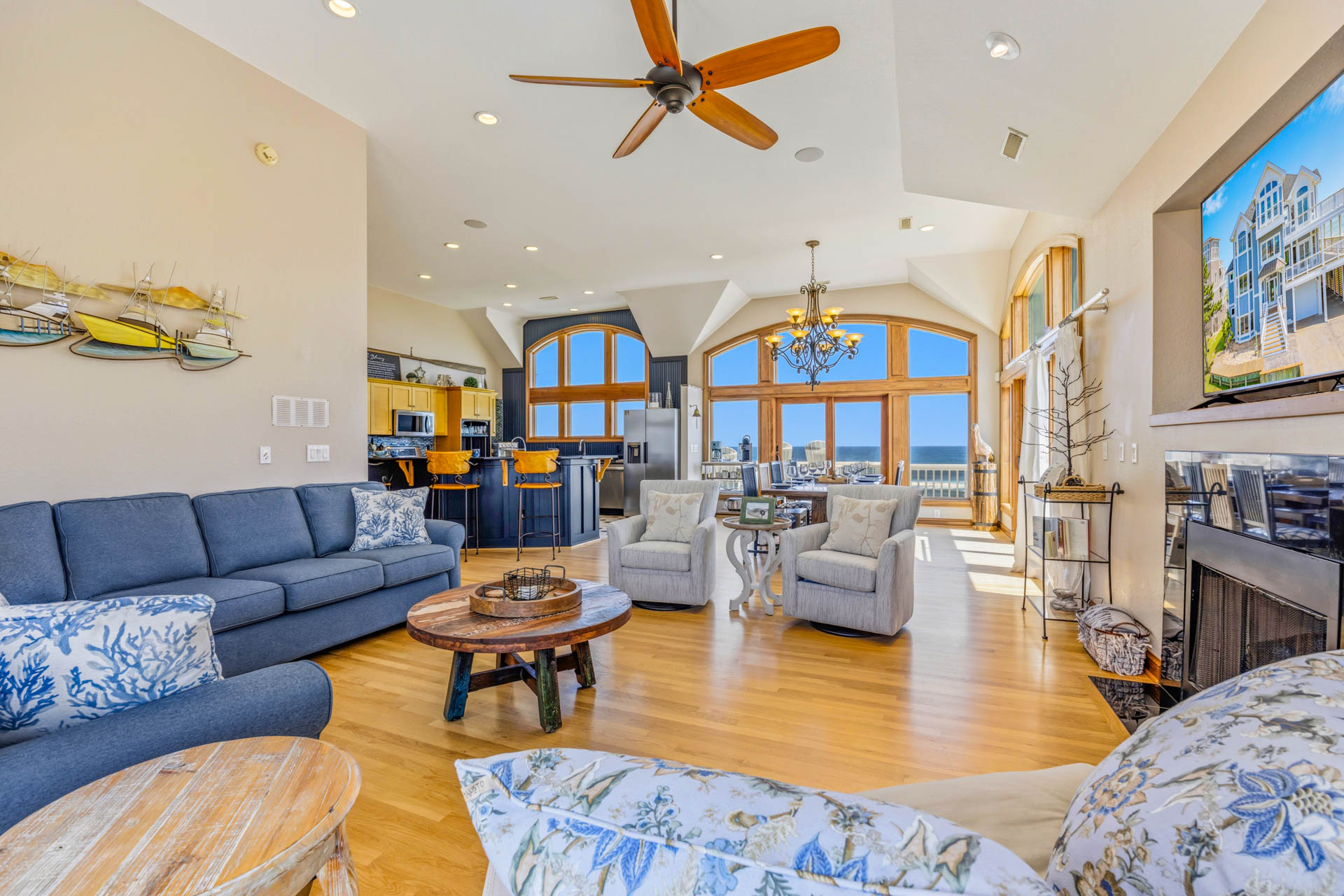 Surf Or Sound Realty 1248 Worth The Wait Great Room 3