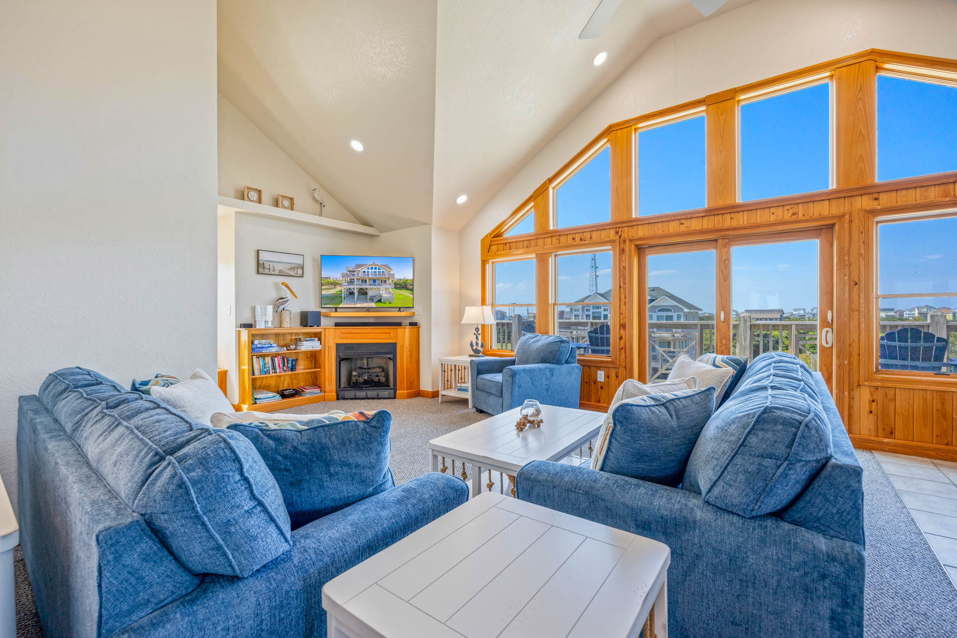 Surf Or Sound Realty 928 Surfs Up Rodanthe Great Room 1