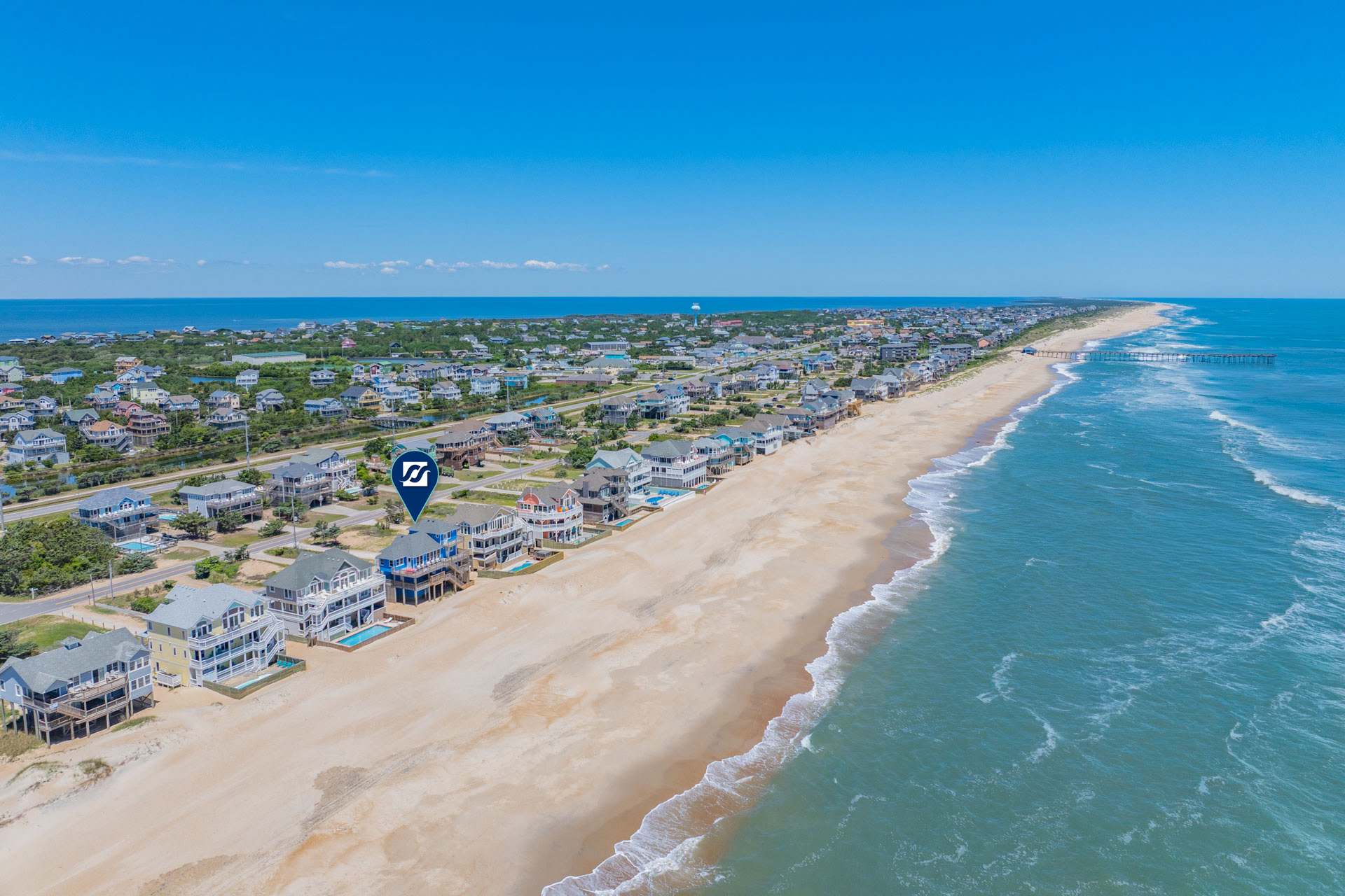 Surf Or Sound Realty 1111 Beachfront Pirates Exterior 1 Pin