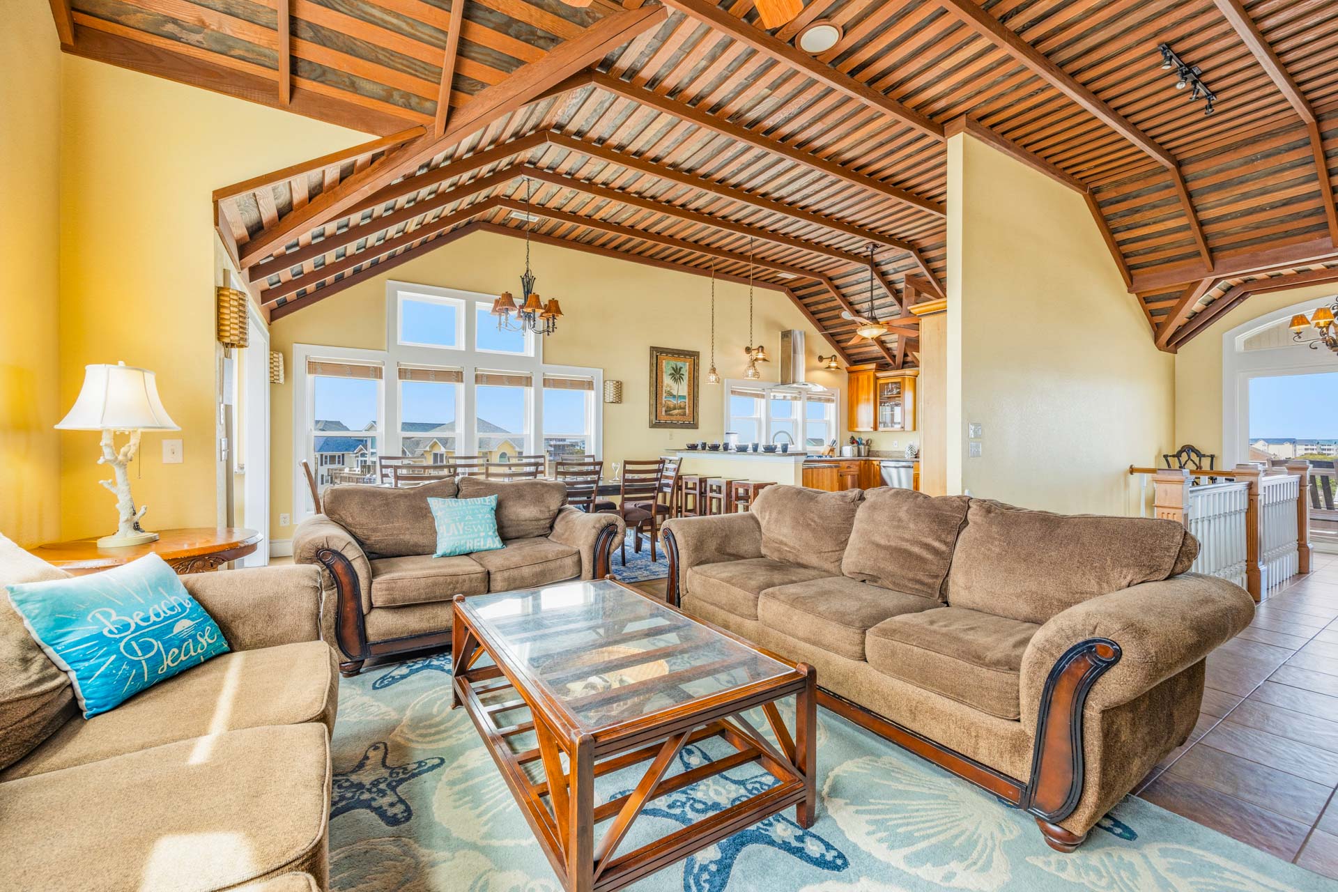 Surf Or Sound Realty 957 Coral Breeze Great Room 2