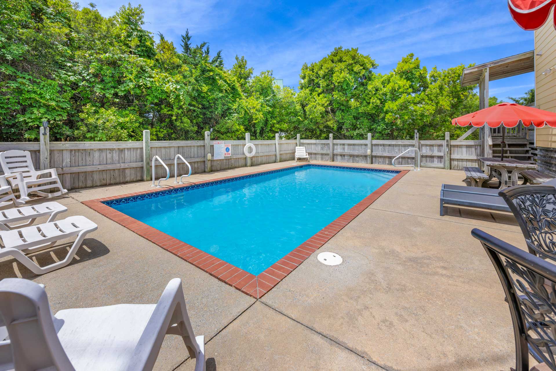 Surf Or Sound Realty 157 So Right Pool Area 3