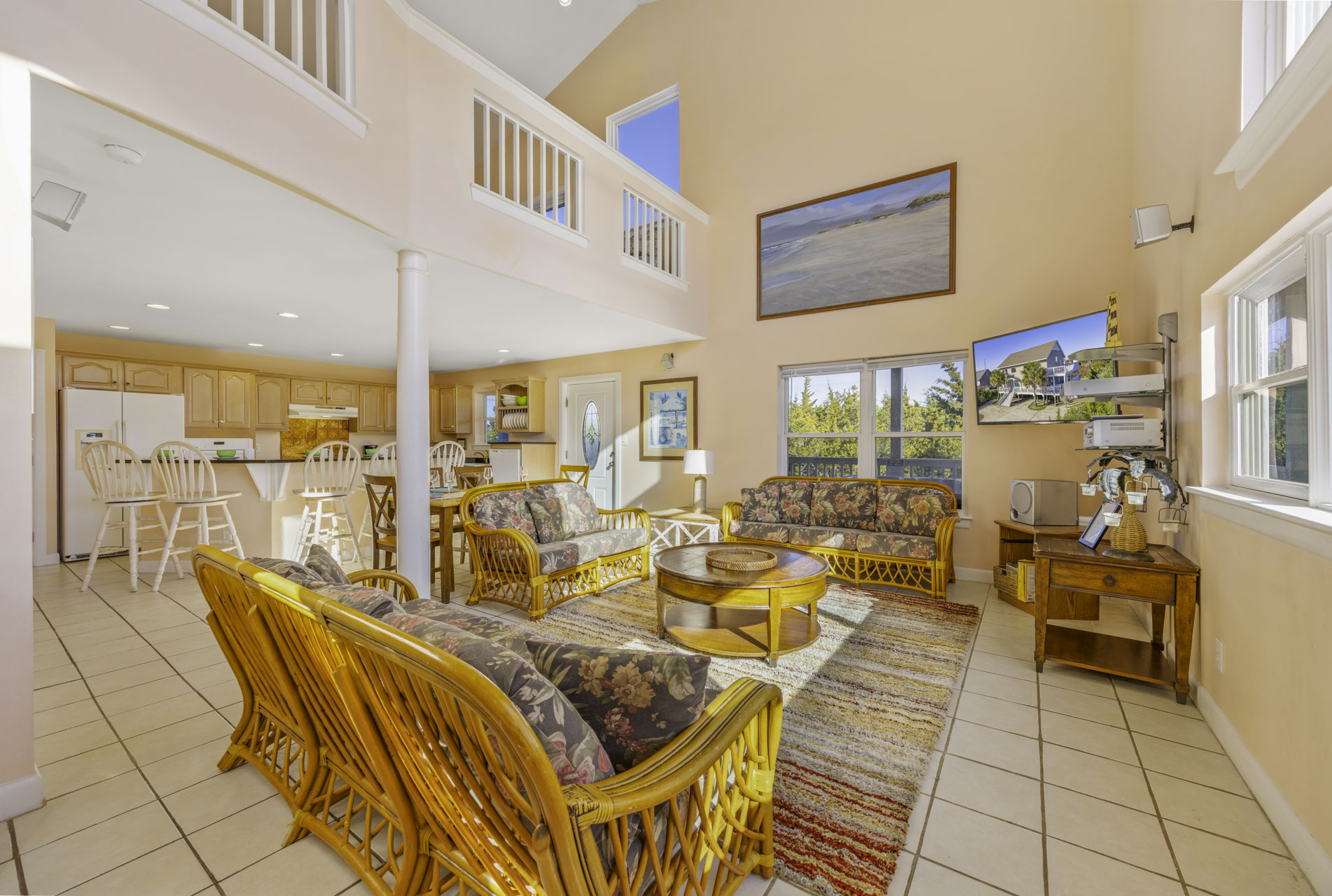 Surf Or Sound Realty 411 Surf Dogs Great Room 1