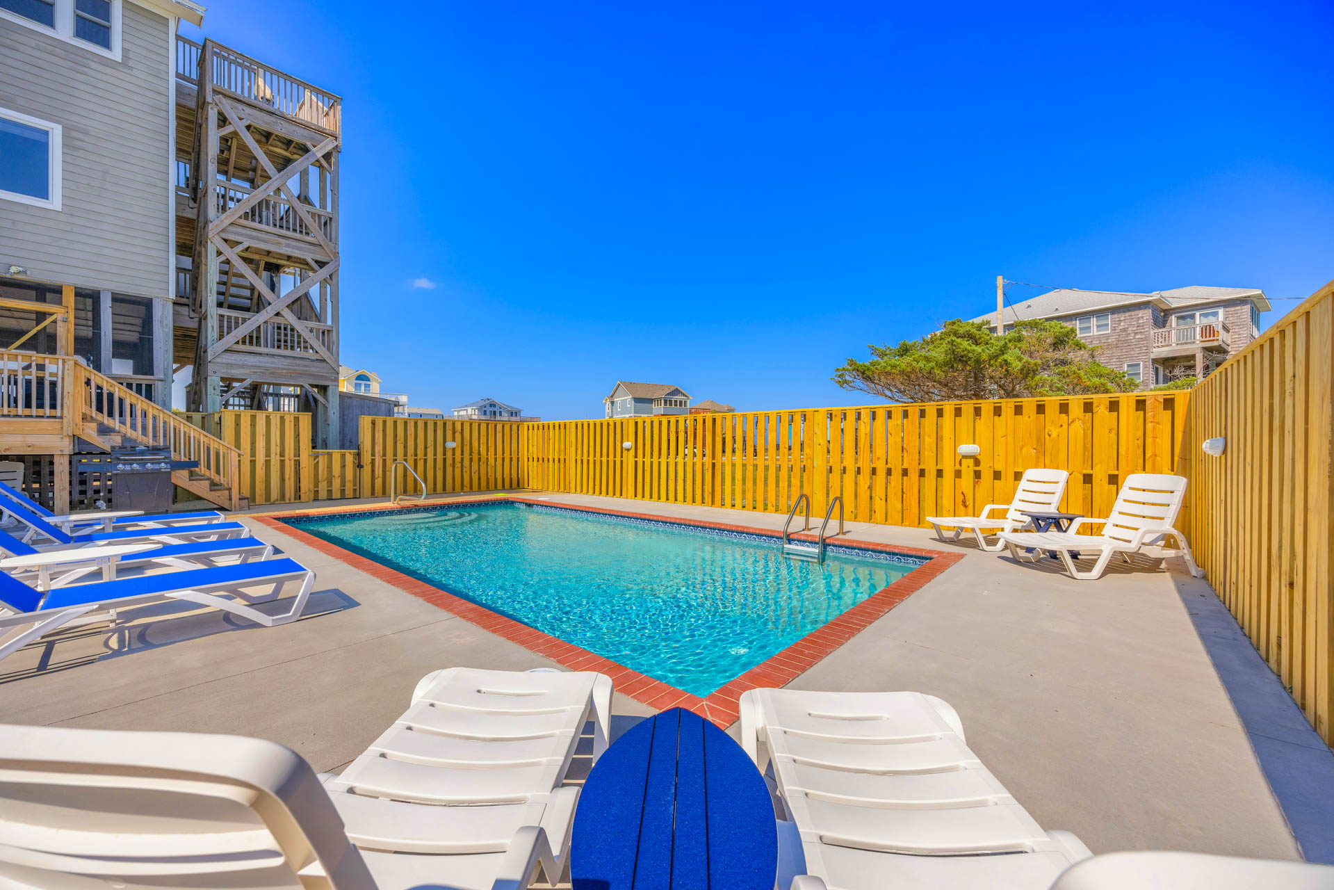 Surf Or Sound Realty 928 Surfs Up Rodanthe Pool Area 5