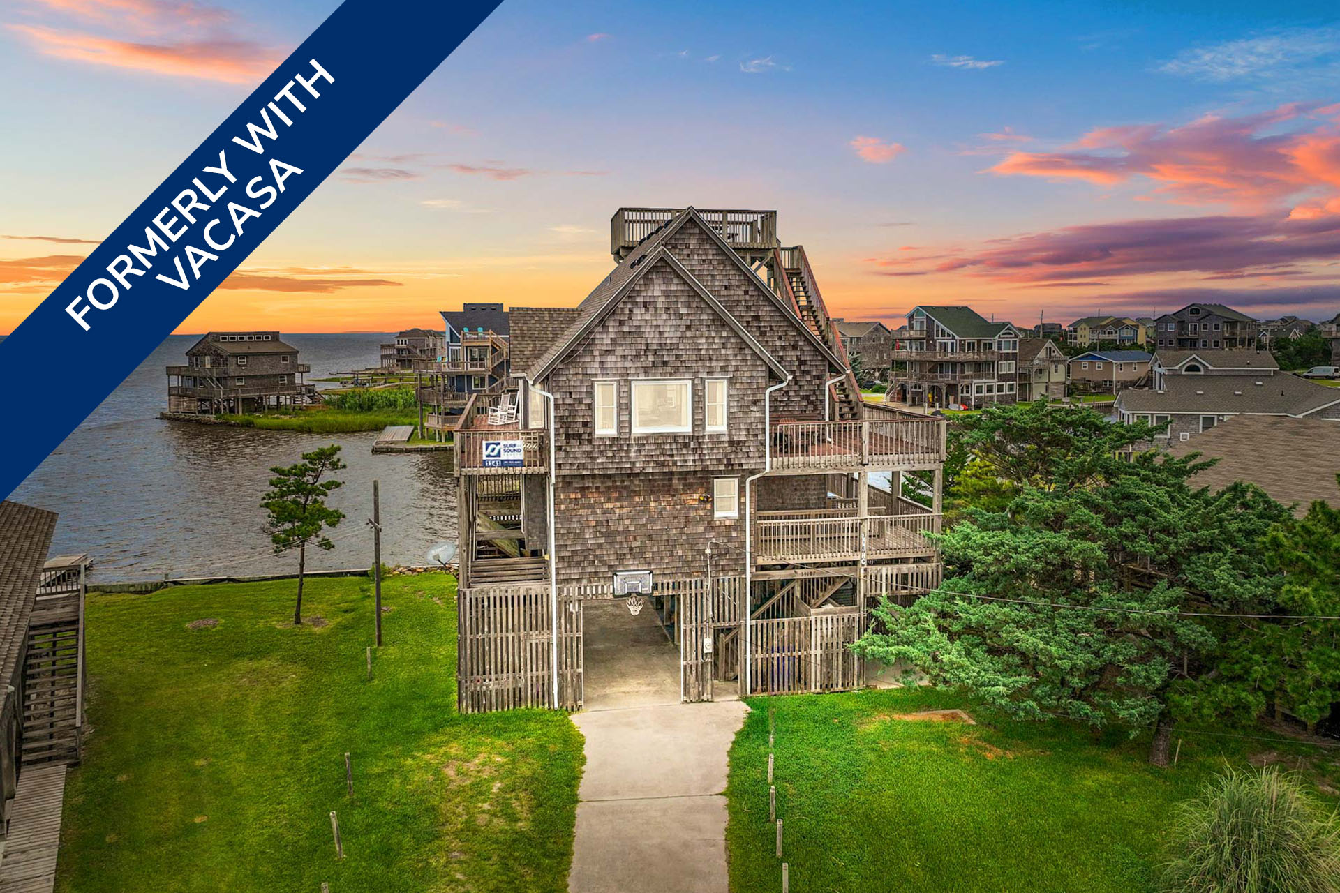 Le Spot 1141, 5 bedroom Sound Front home in Avon, OBX, NC