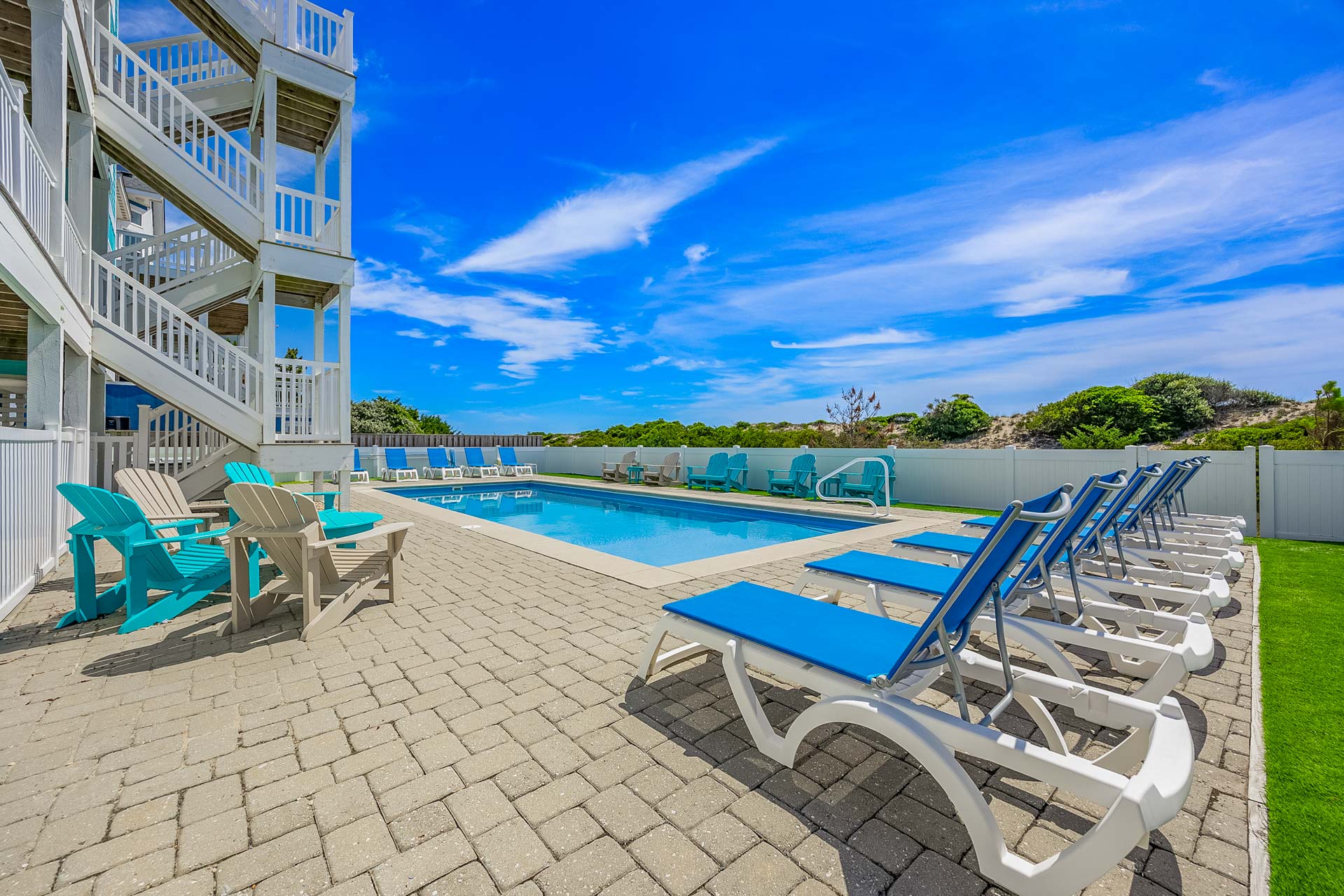 Surf Or Sound Realty 895 Sandy Beach Retreat Pool Area 1