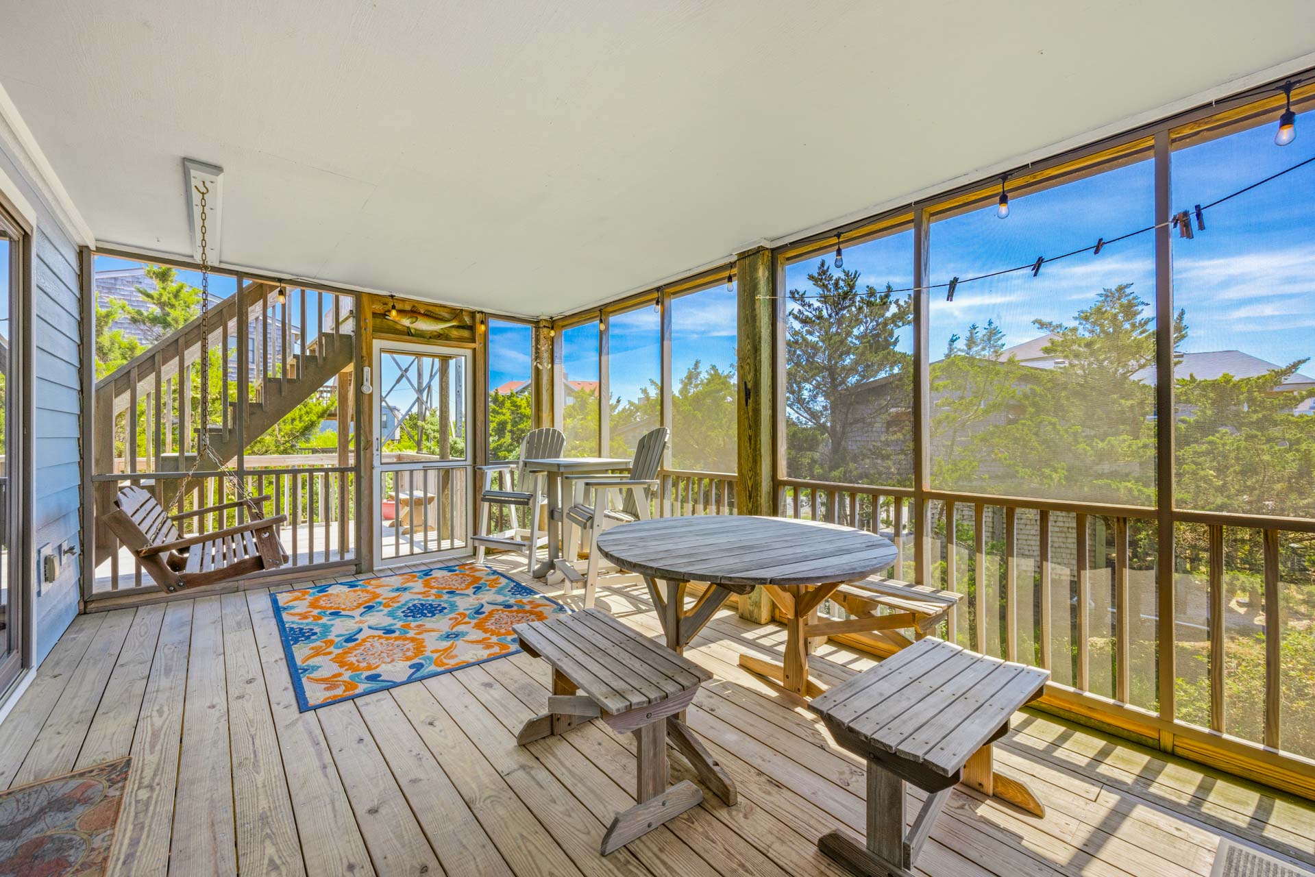 Surf Or Sound Realty 1112 Edge Of The World Screened Porch 1