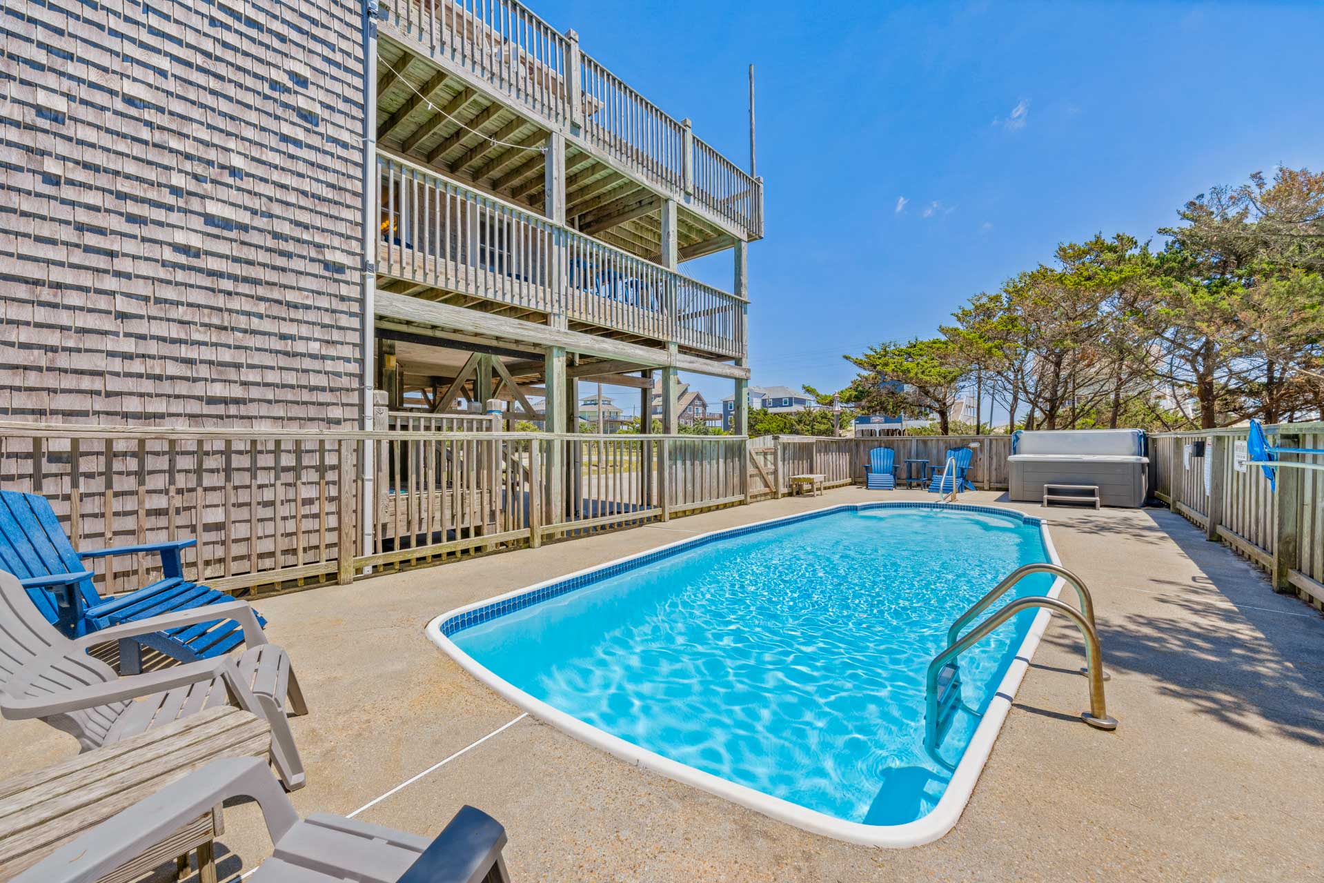 Surf Or Sound Realty 1144 The Sandy House Pool Area 3