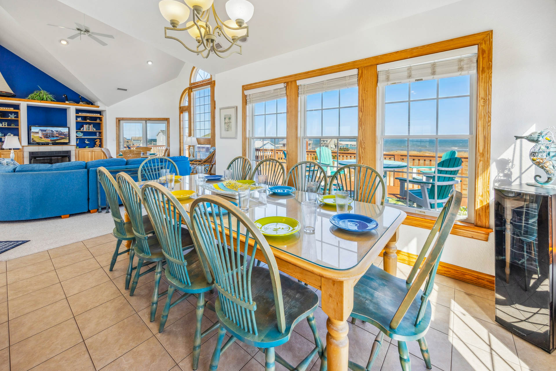 Surf Or Sound Realty 253 Captain Beck's Dining Area 3