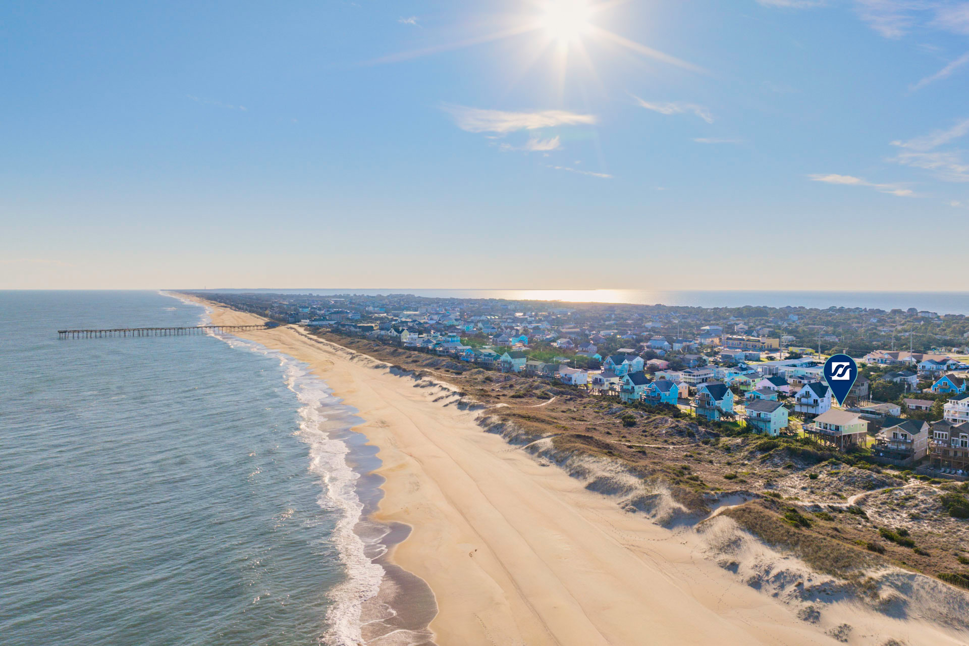 Surf Or Sound Realty 861 Kinnakeet Retreat Exterior 3 Pin