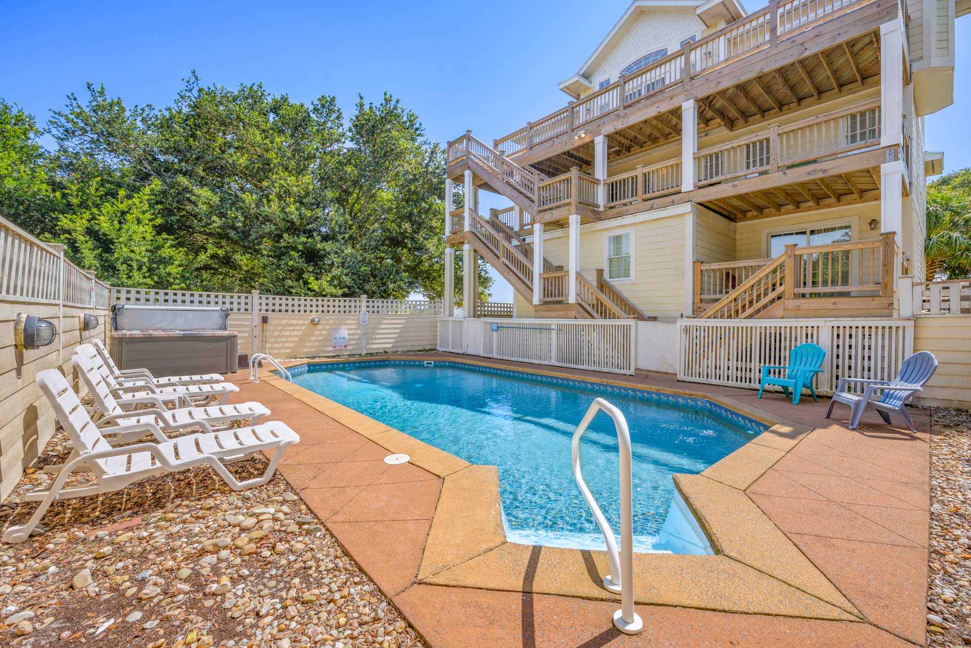 Surf Or Sound Realty 119 Island Royale Pool Area 1
