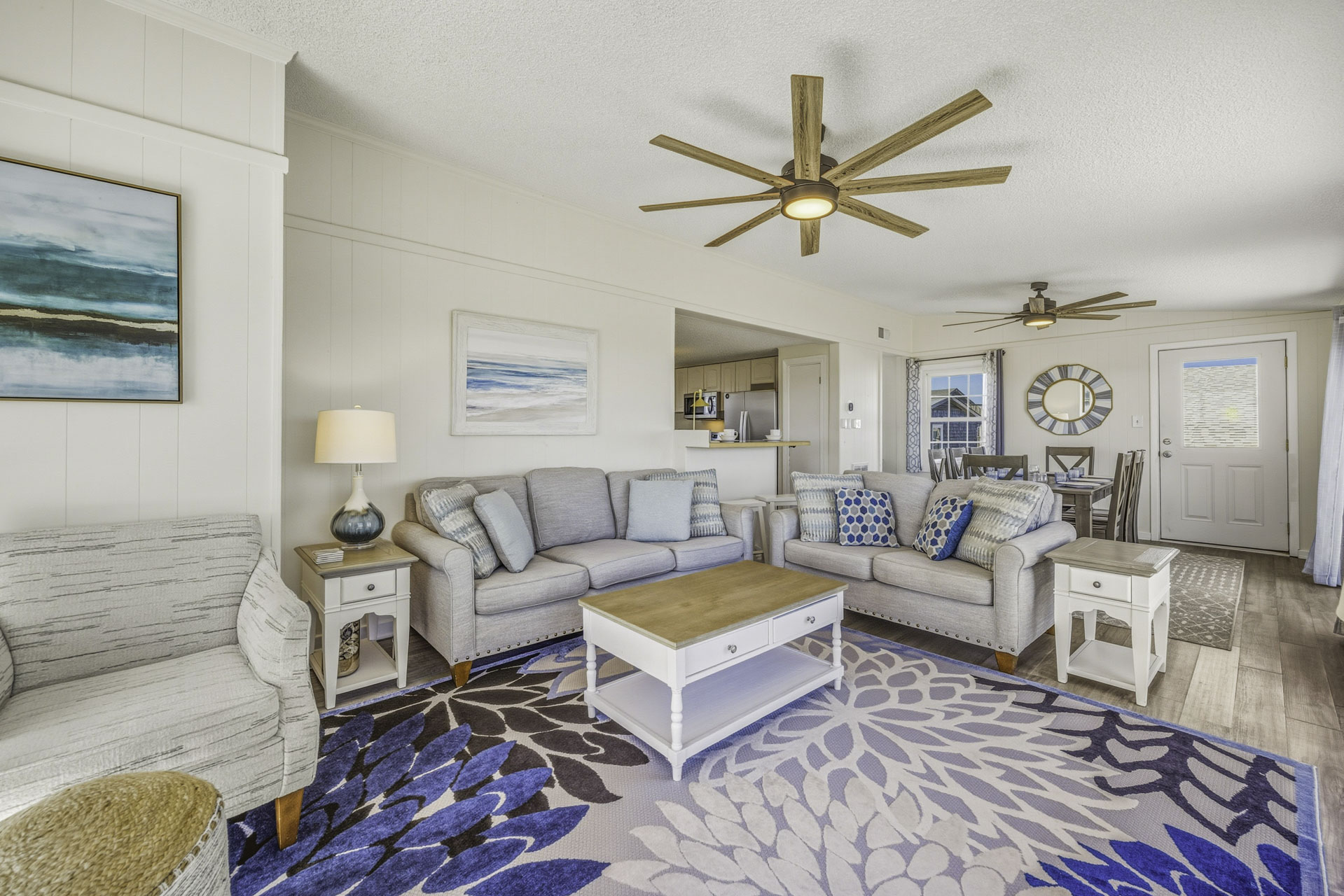 Surf Or Sound Realty 1229 Kinnakeet Dunes Great Room 2