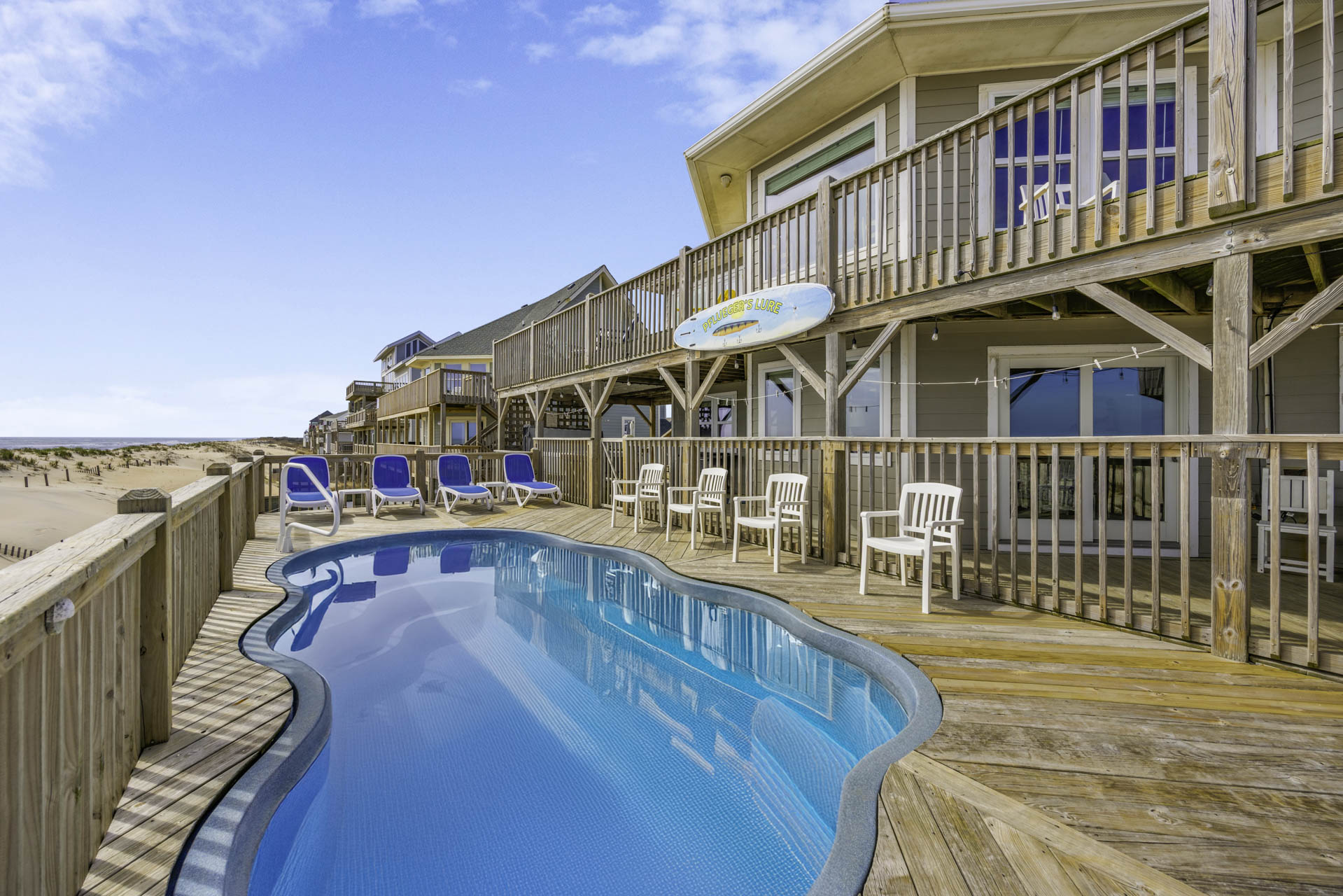 Surf Or Sound Realty 1025 Pflueger's Lure Swimming Pool 3