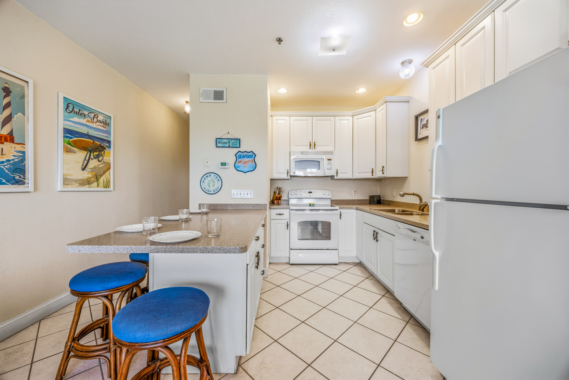 Surf Or Sound Realty 1257 Gnarly Wave Kitchen 1