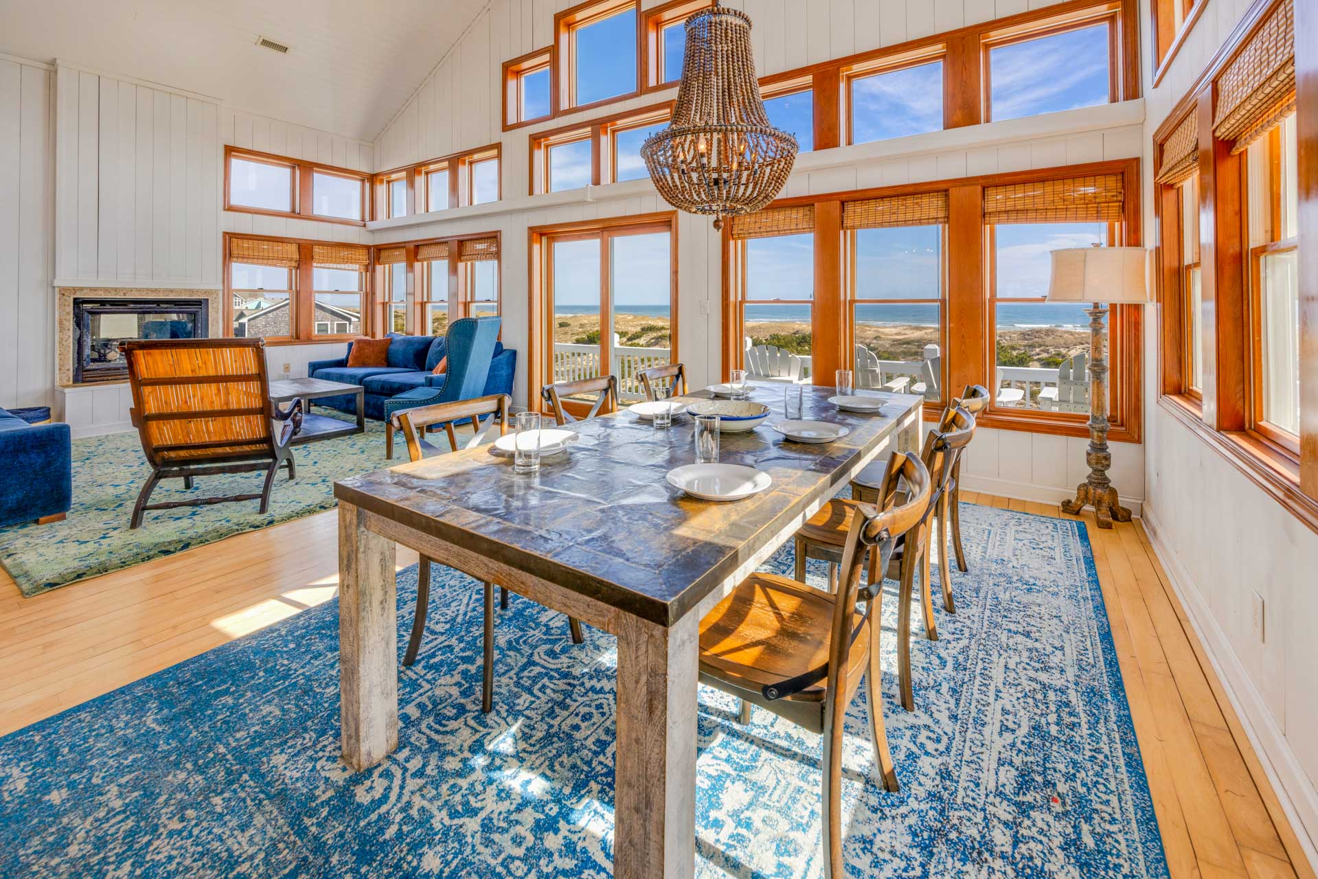 Surf Or Sound Realty 377 Hatteras Moon Dining Area 1