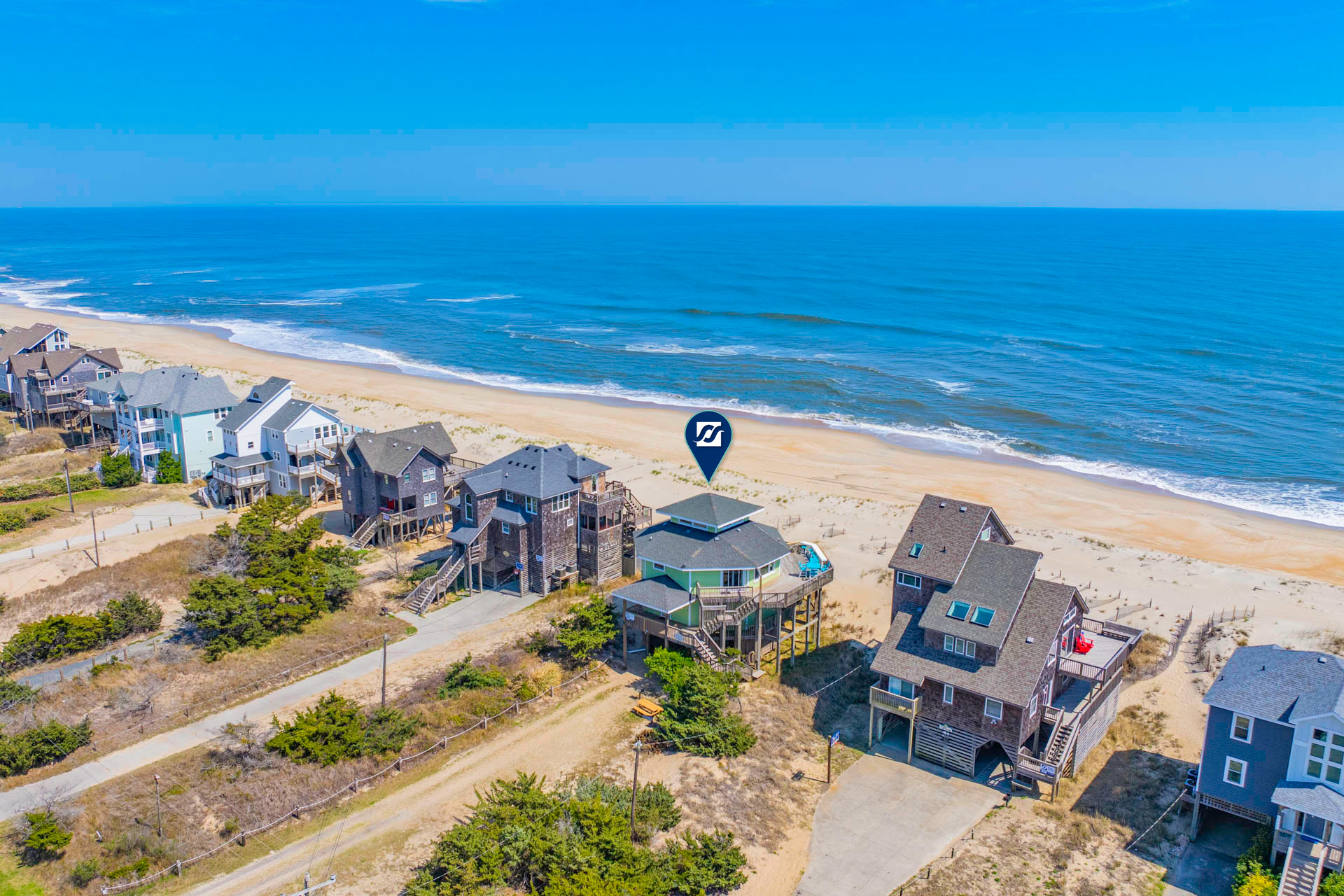 Surf Or Sound Realty 1222 Beachfront Bliss Exterior 11 Pin