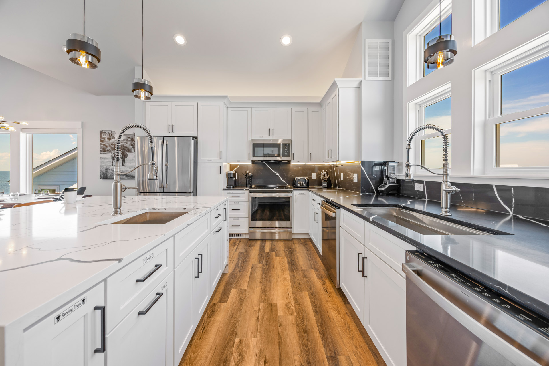 Surf Or Sound Realty 1204 Ocean's 12 Kitchen 7
