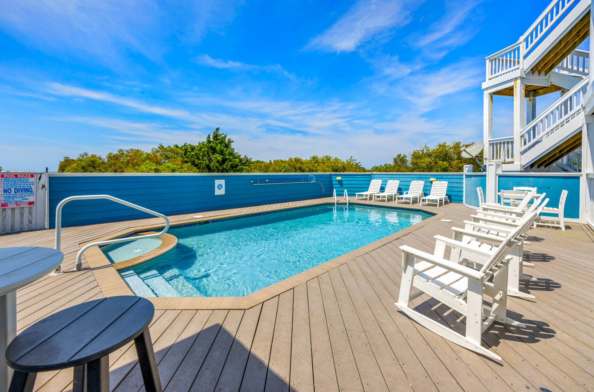 Surf Or Sound Realty 1029 Sunset Serenade Pool Area 1