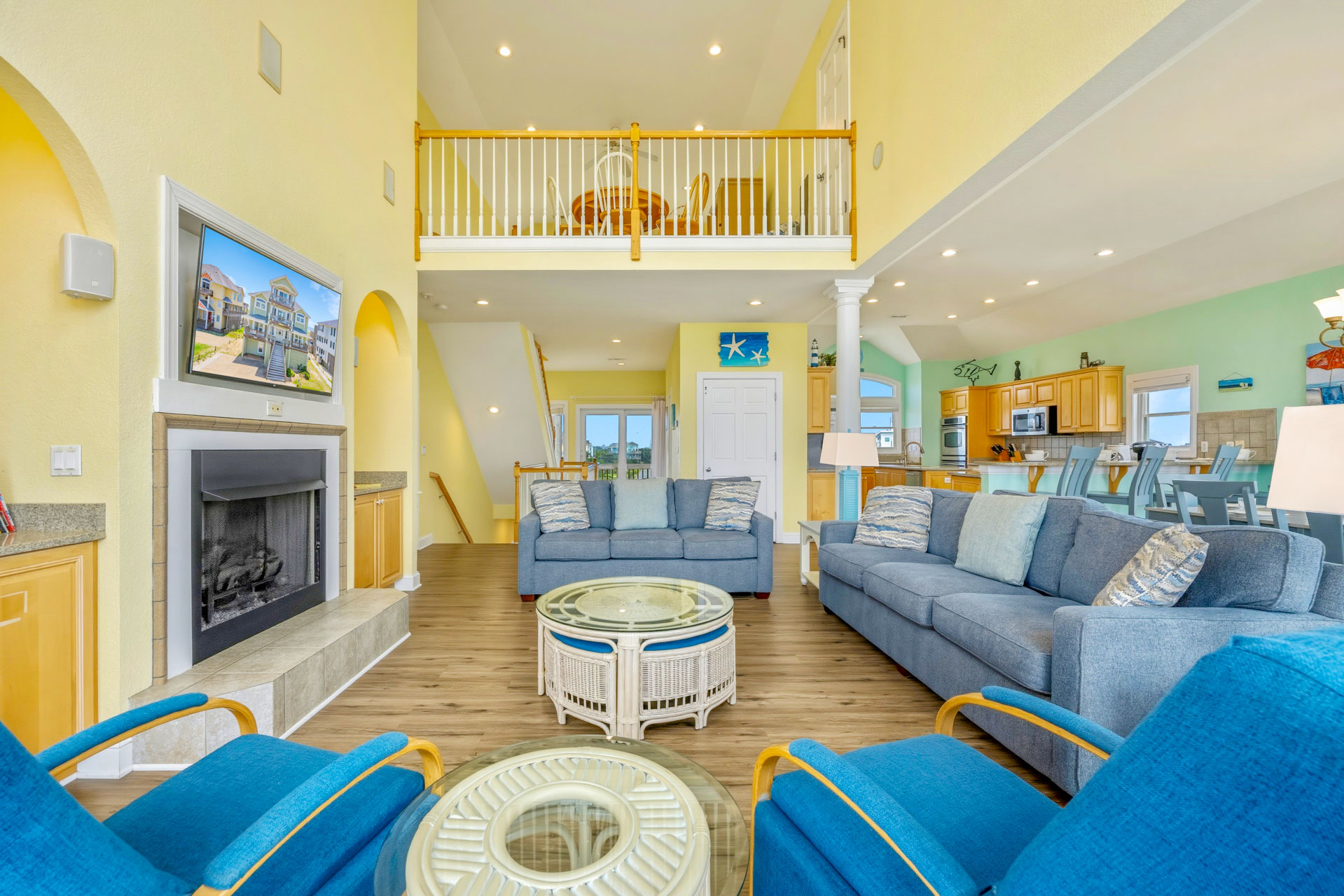 Surf Or Sound Realty 1253 Ocean Rush Great Room 6