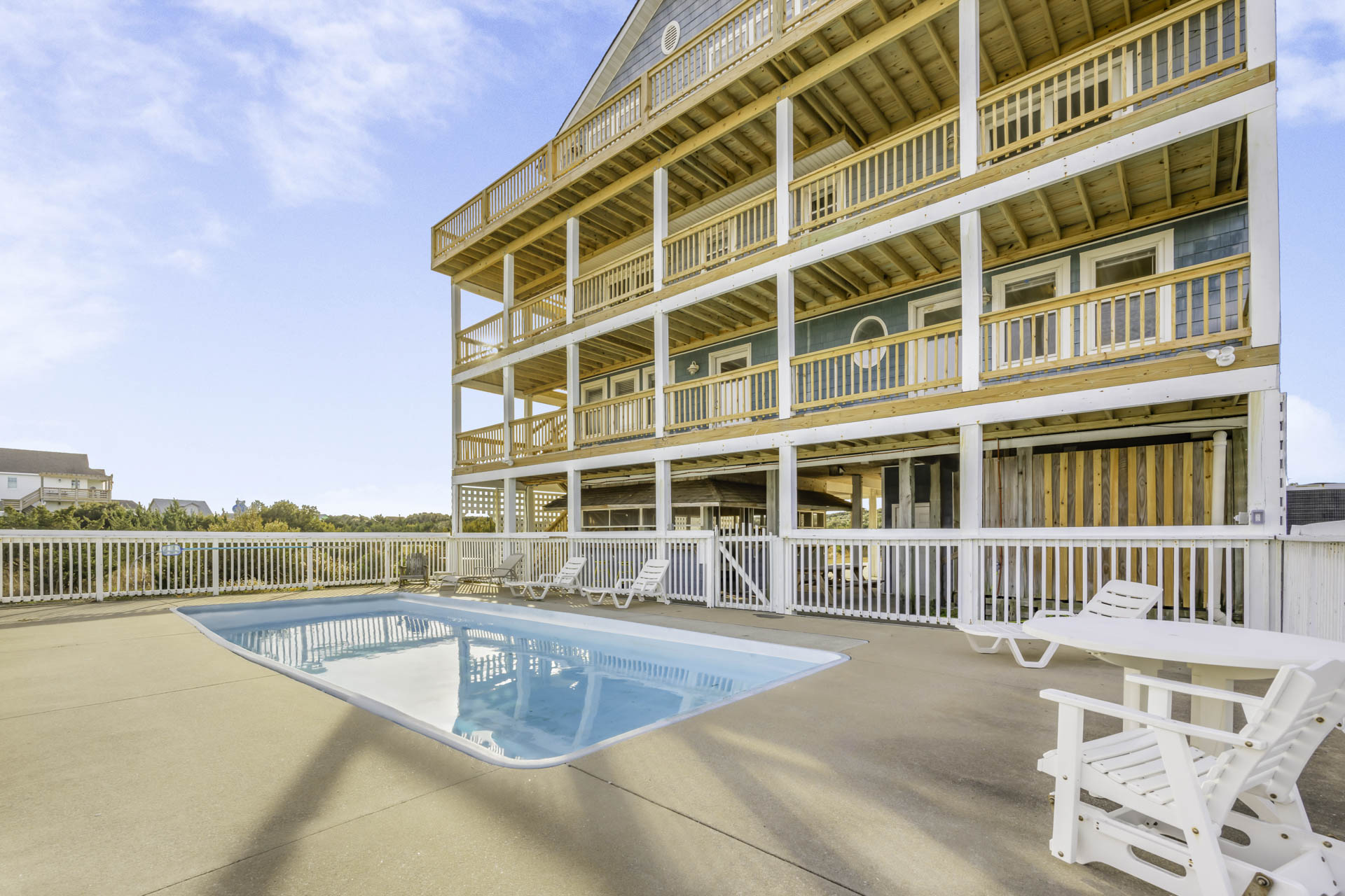 Surf Or Sound Realty 687 The Scotch Retreat Pool Area 2