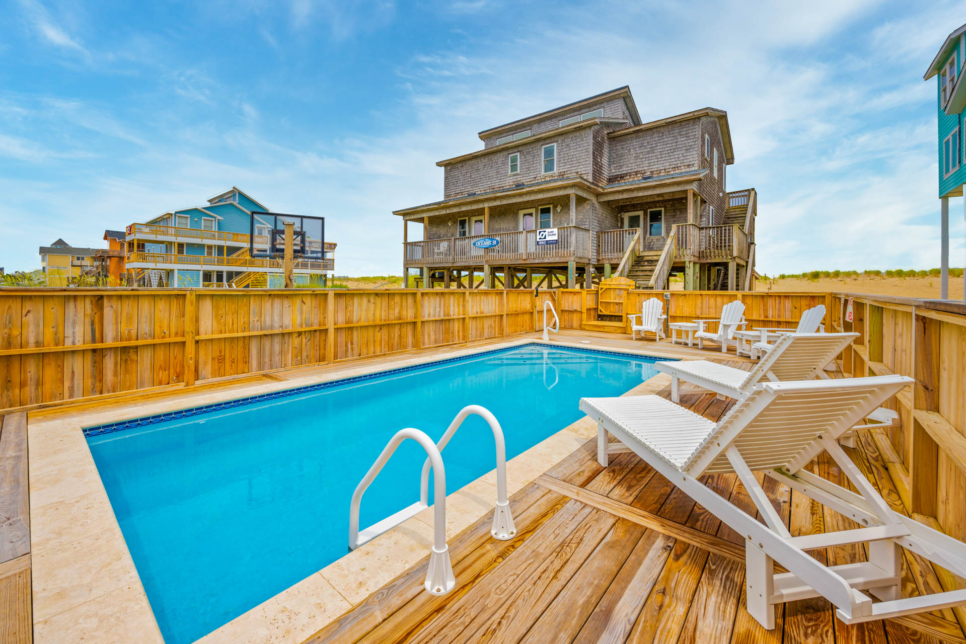 Surf Or Sound Realty 1226 Ocean's 31 Pool Area 3
