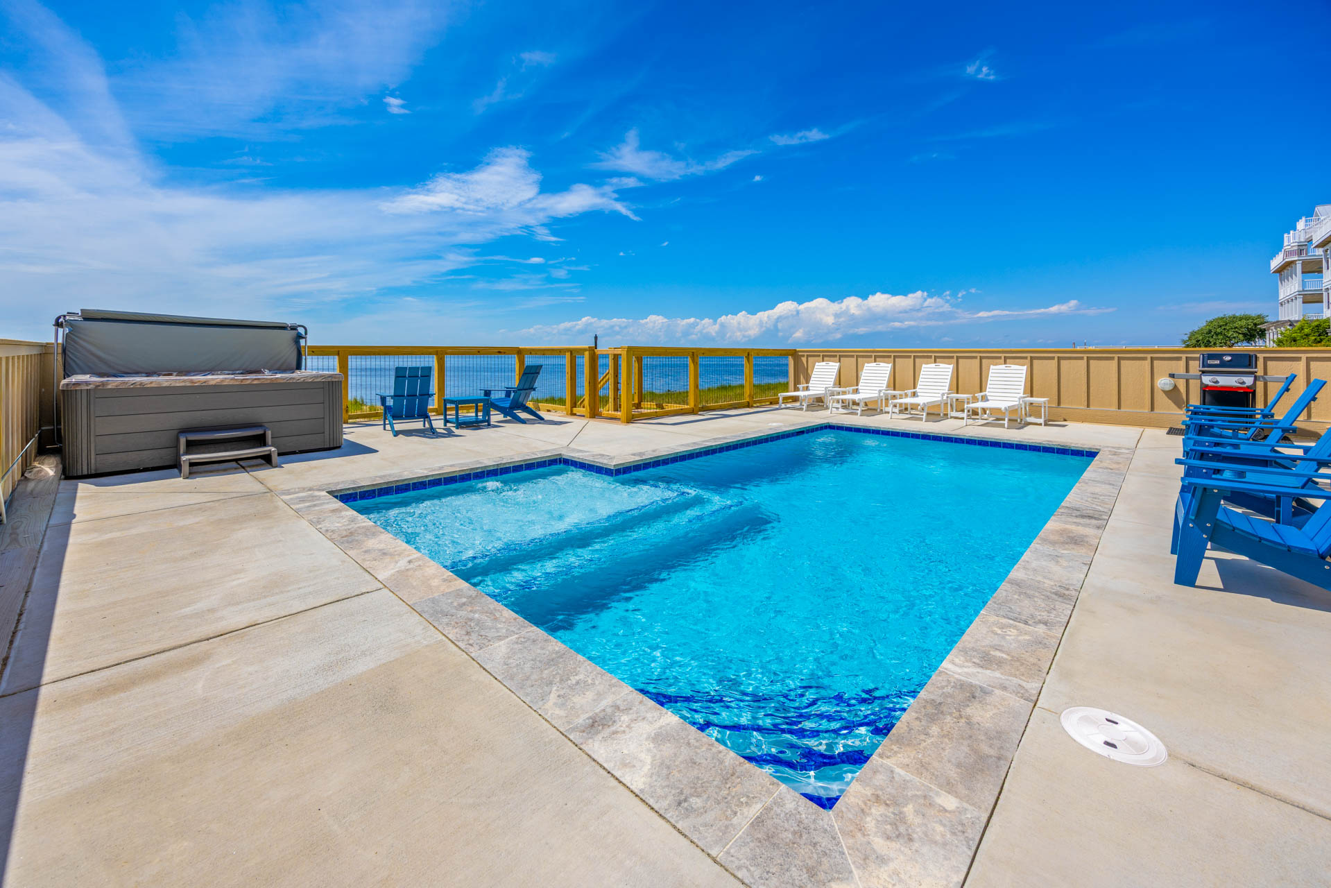 Surf Or Sound Realty 1204 Ocean's 12 Pool Area 1