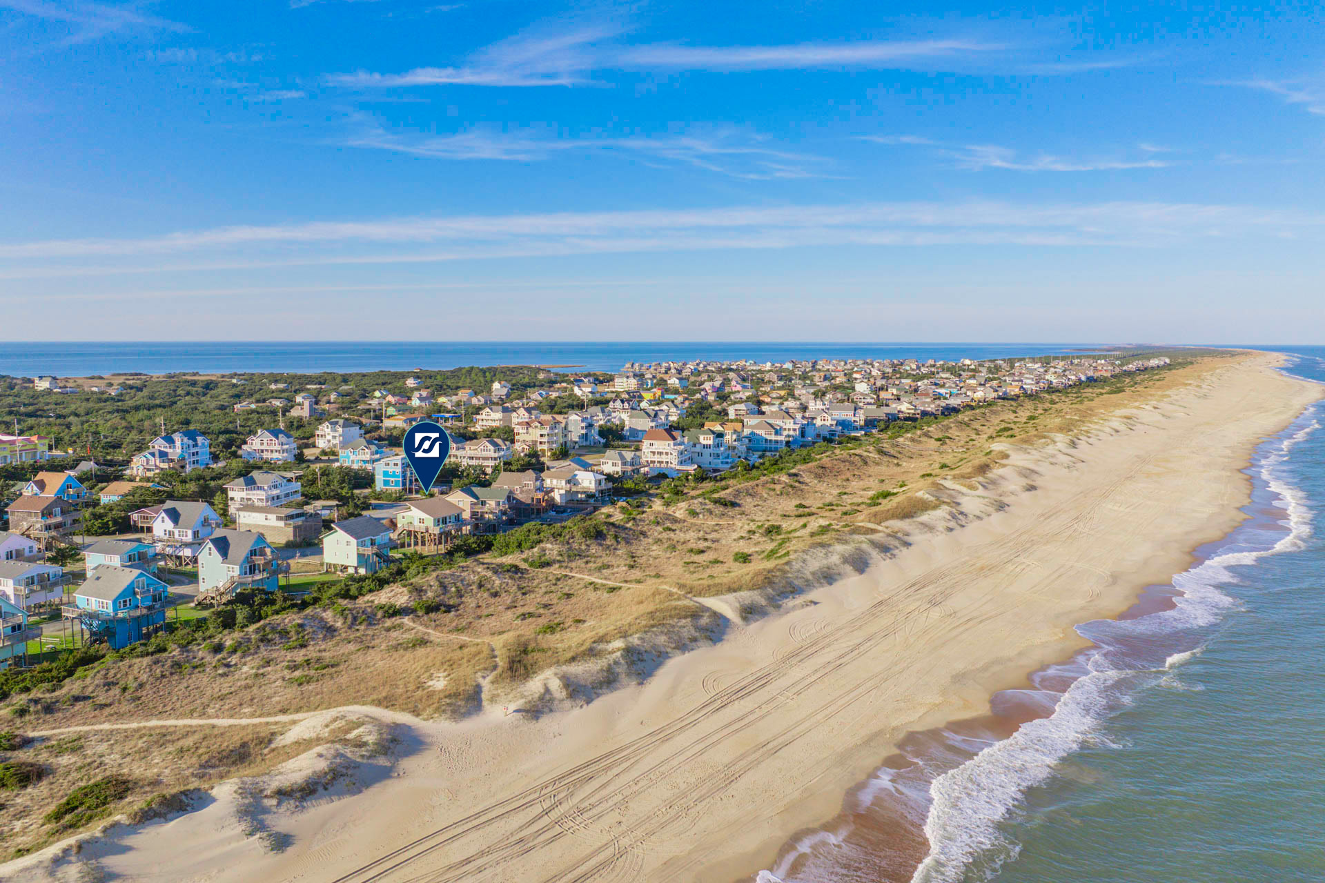 Surf Or Sound Realty 861 Kinnakeet Retreat Exterior 2 Pin