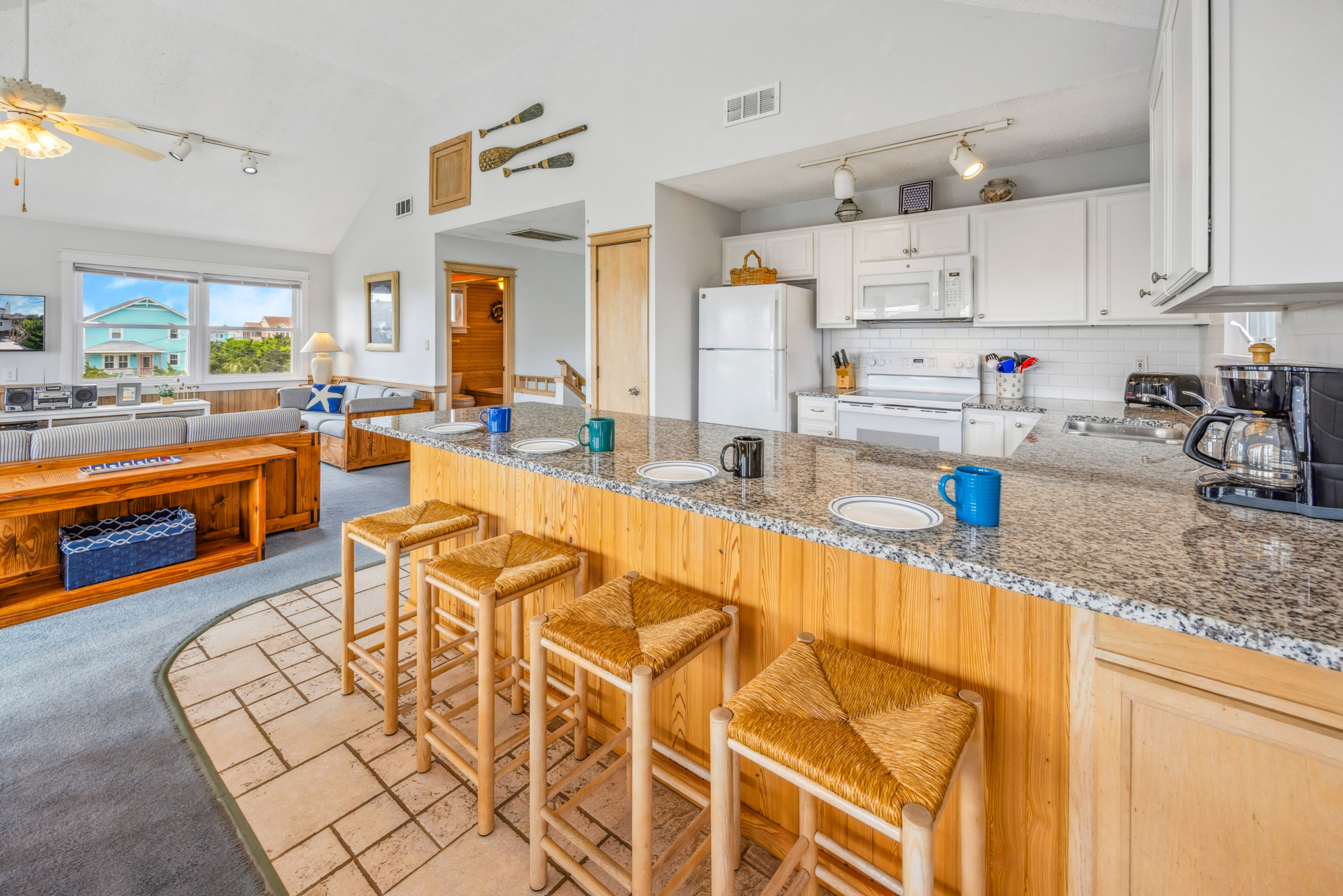 Surf Or Sound Realty 32 Ocean Escape Kitchen 5