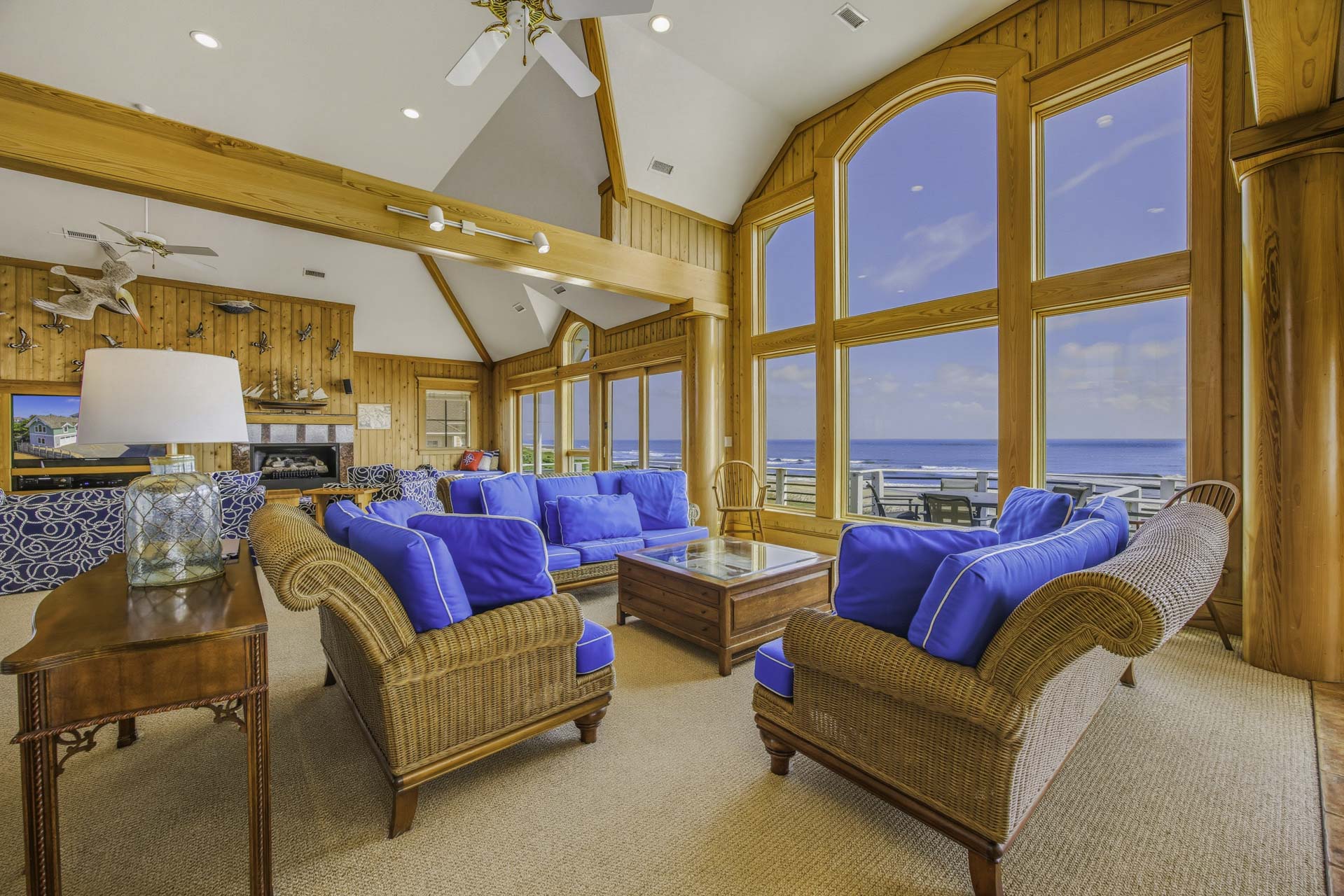 Surf Or Sound Realty 603 Seven Cousins Cottage Great Room 2