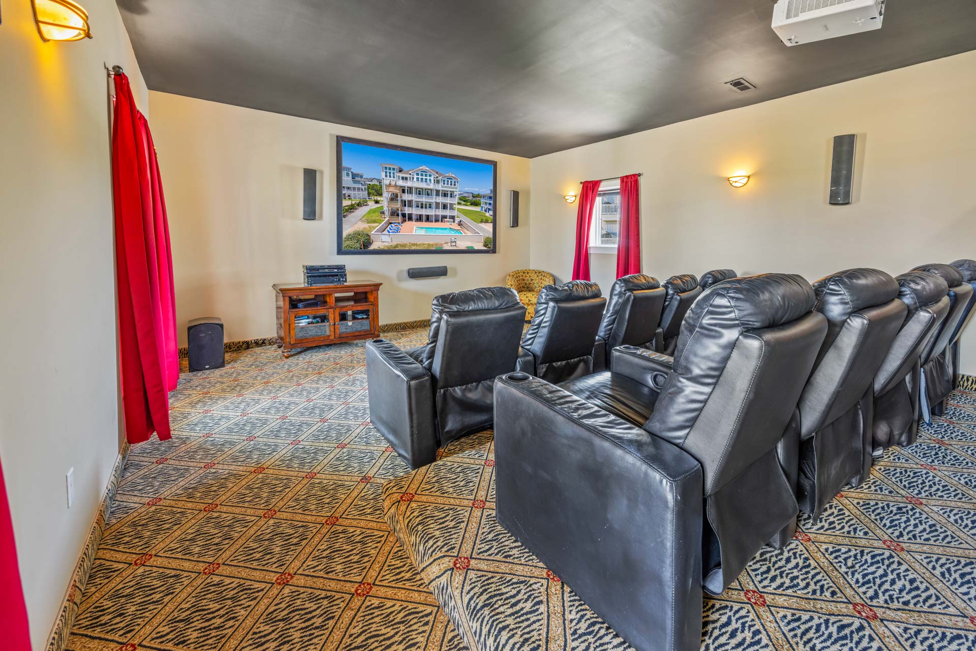 Surf Or Sound Realty 685 Shooting Star Theater Room 1