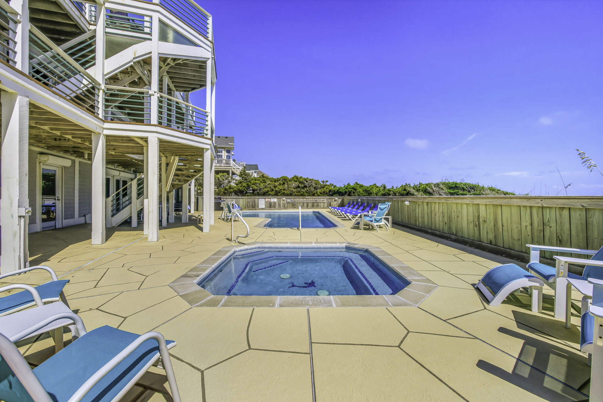 Surf Or Sound Realty 603 Seven Cousins Cottage Pool Area 3