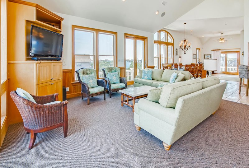 Surf Or Sound Realty Monkeys Beach House 270 Great Room 9 3352077