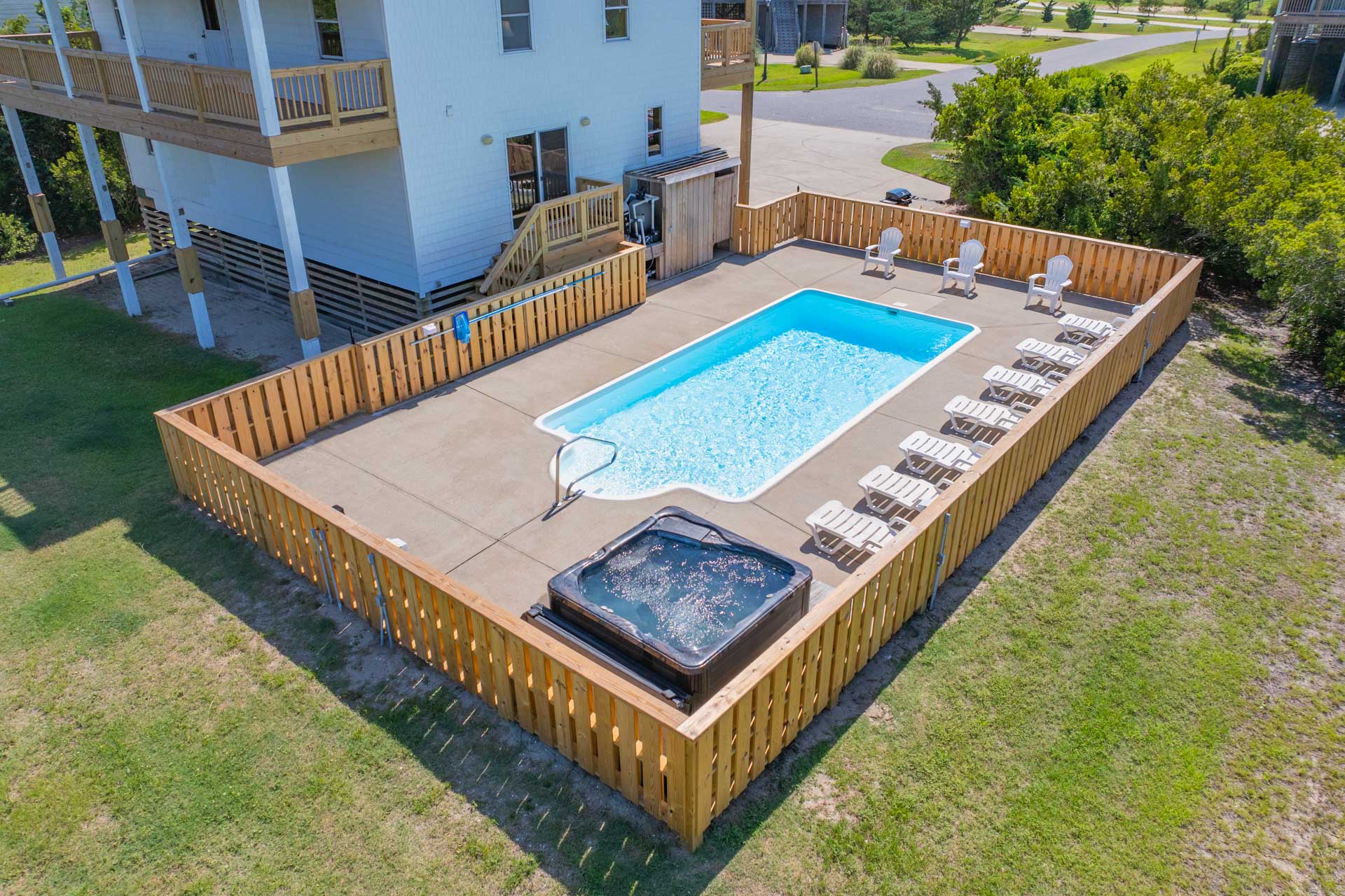 Surf Or Sound Realty 727 Knights In Salvo Pool Area 5