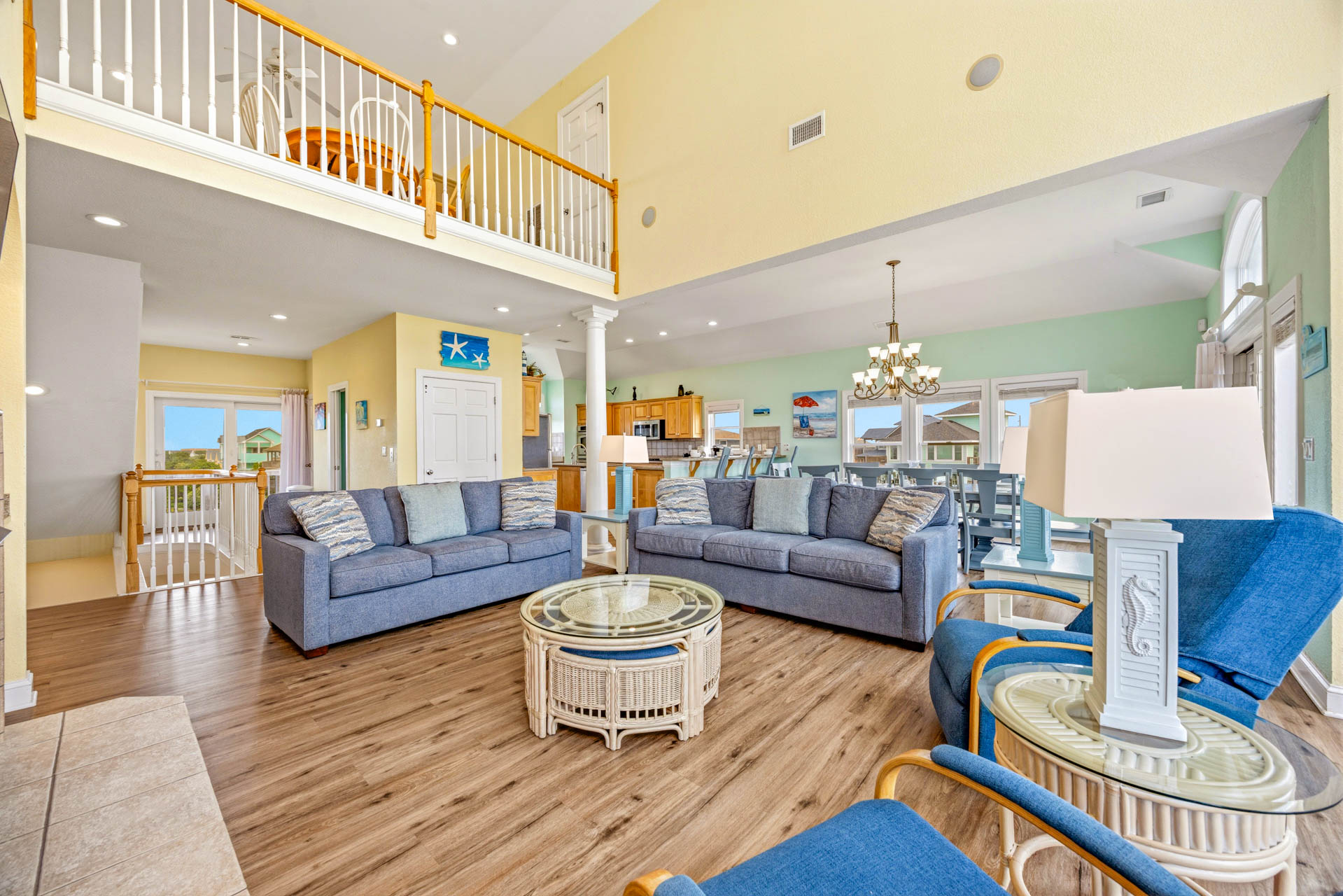 Surf Or Sound Realty 1253 Ocean Rush Great Room 7