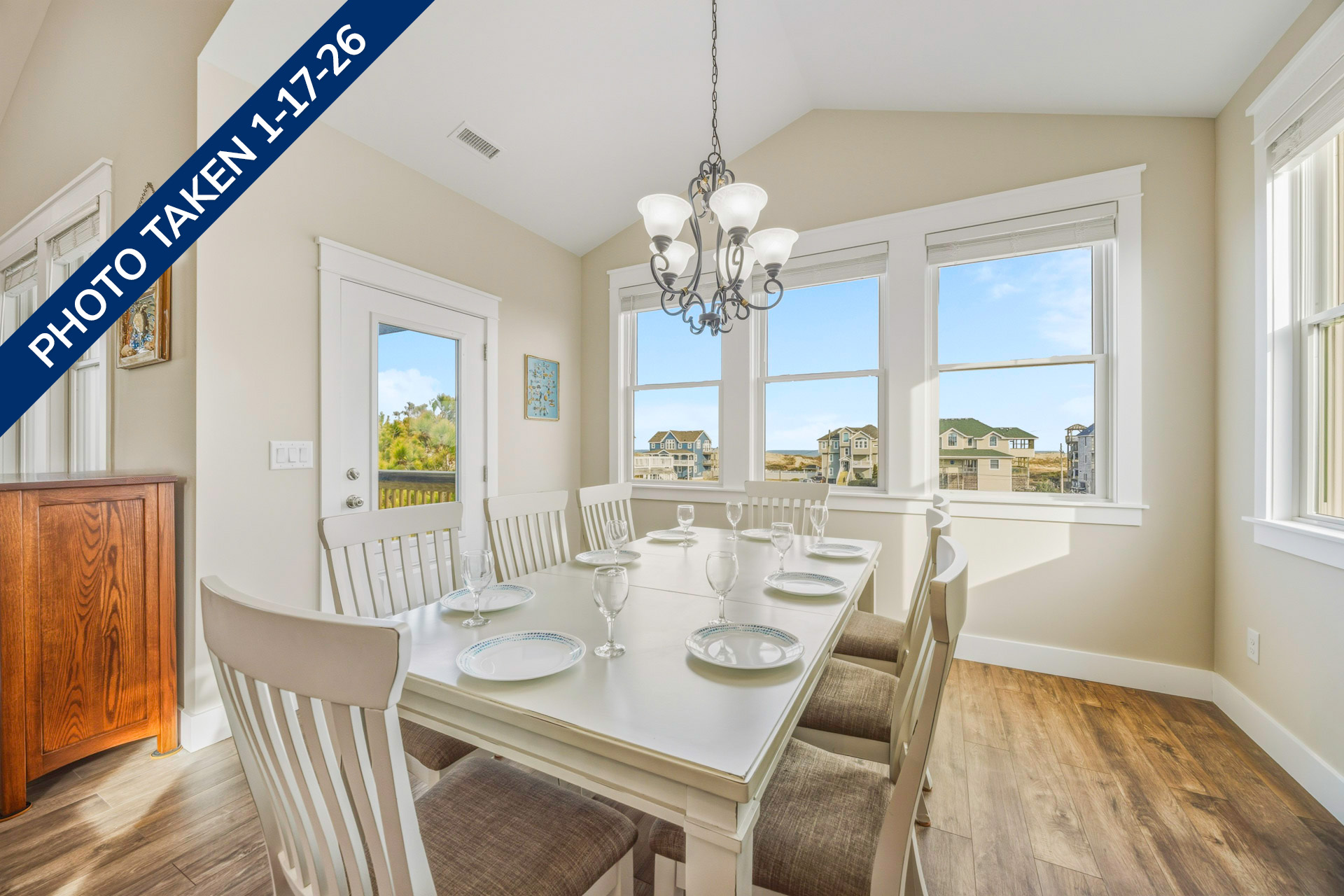 Surf Or Sound Realty 1240 Coastal Breeze Dining Area 2 Date