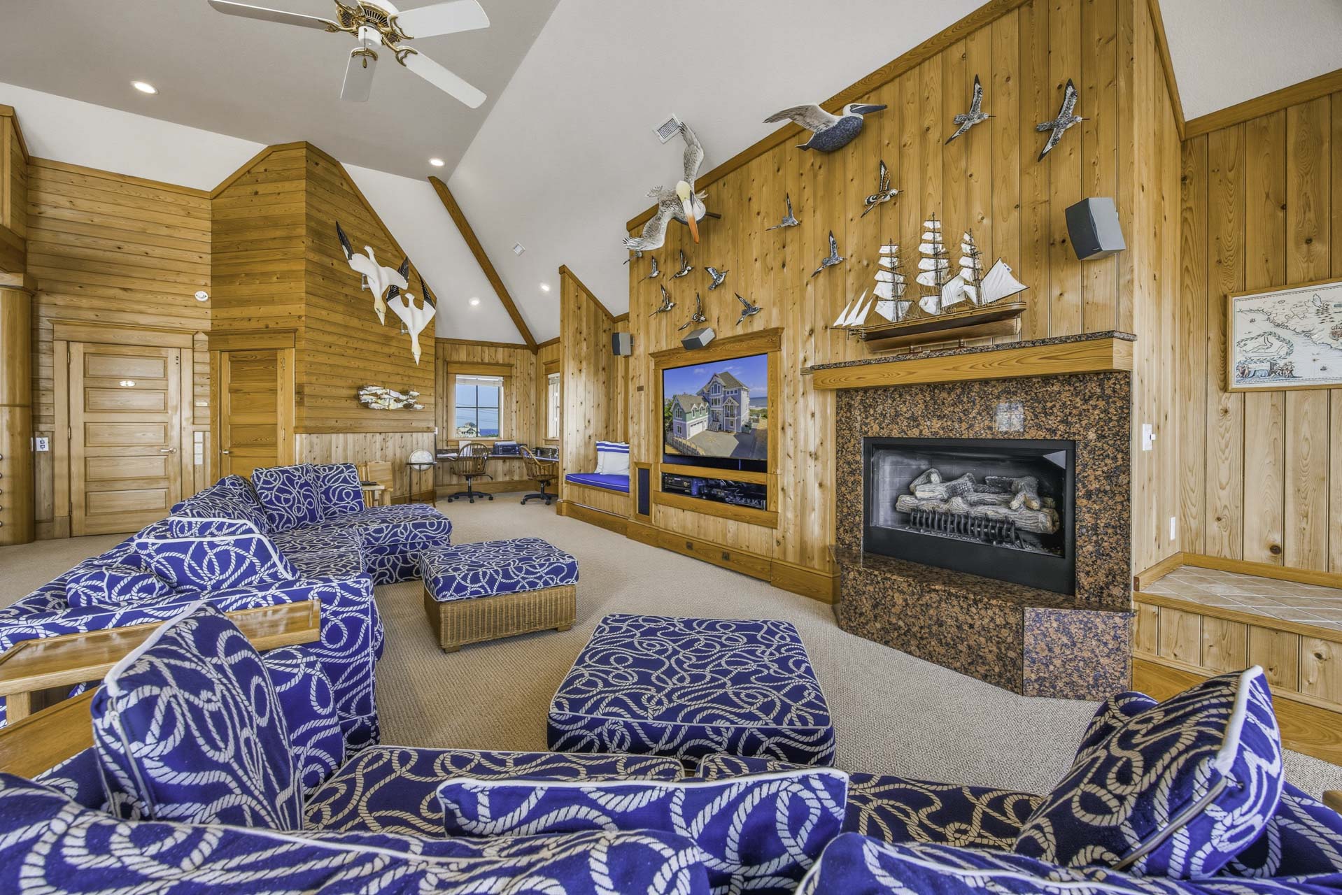 Surf Or Sound Realty 603 Seven Cousins Cottage Great Room 3