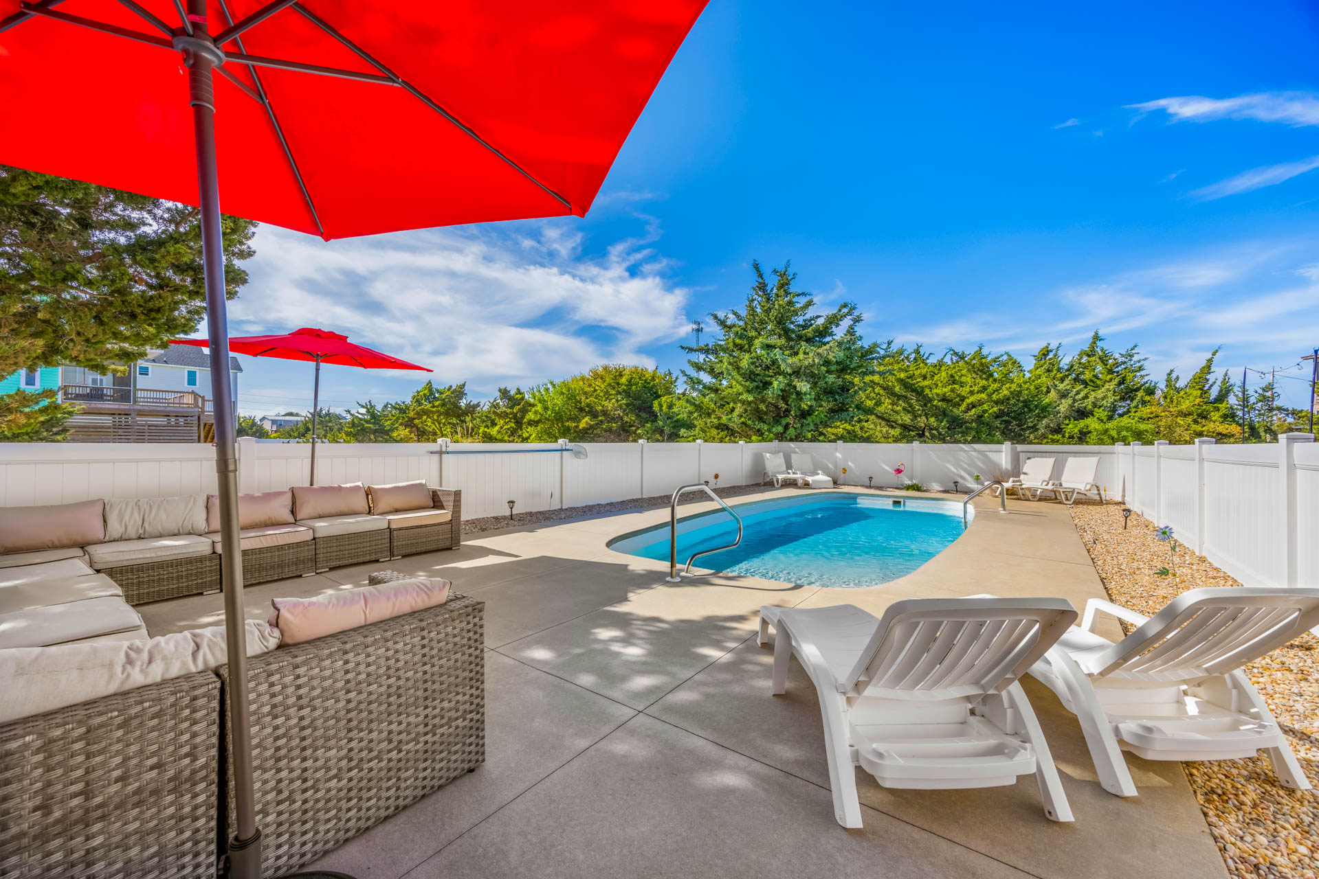 Surf Or Sound Realty 915 Smores And Shores Pool Area 1