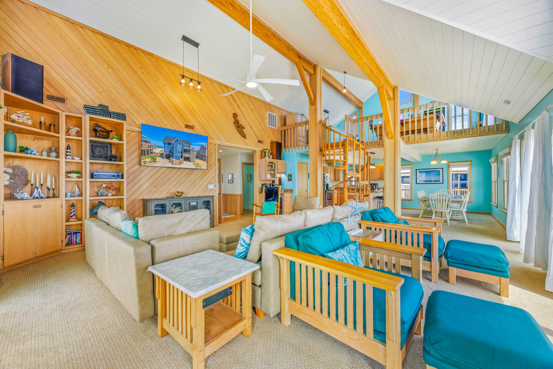Surf Or Sound Realty 1246 Star Kissed Great Room 6